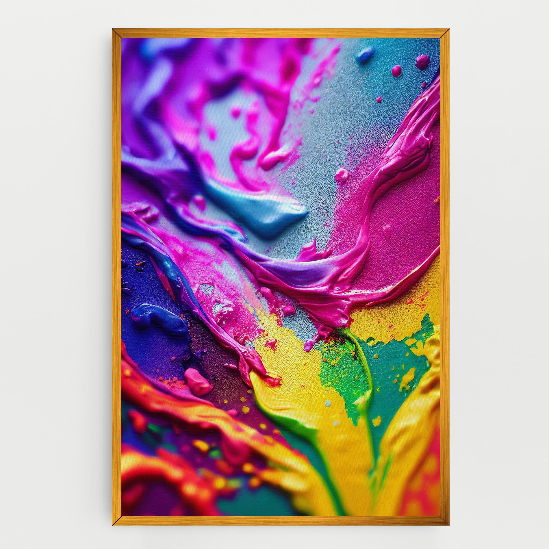 Tablou Canvas Pink Purple Close Up mockup 0