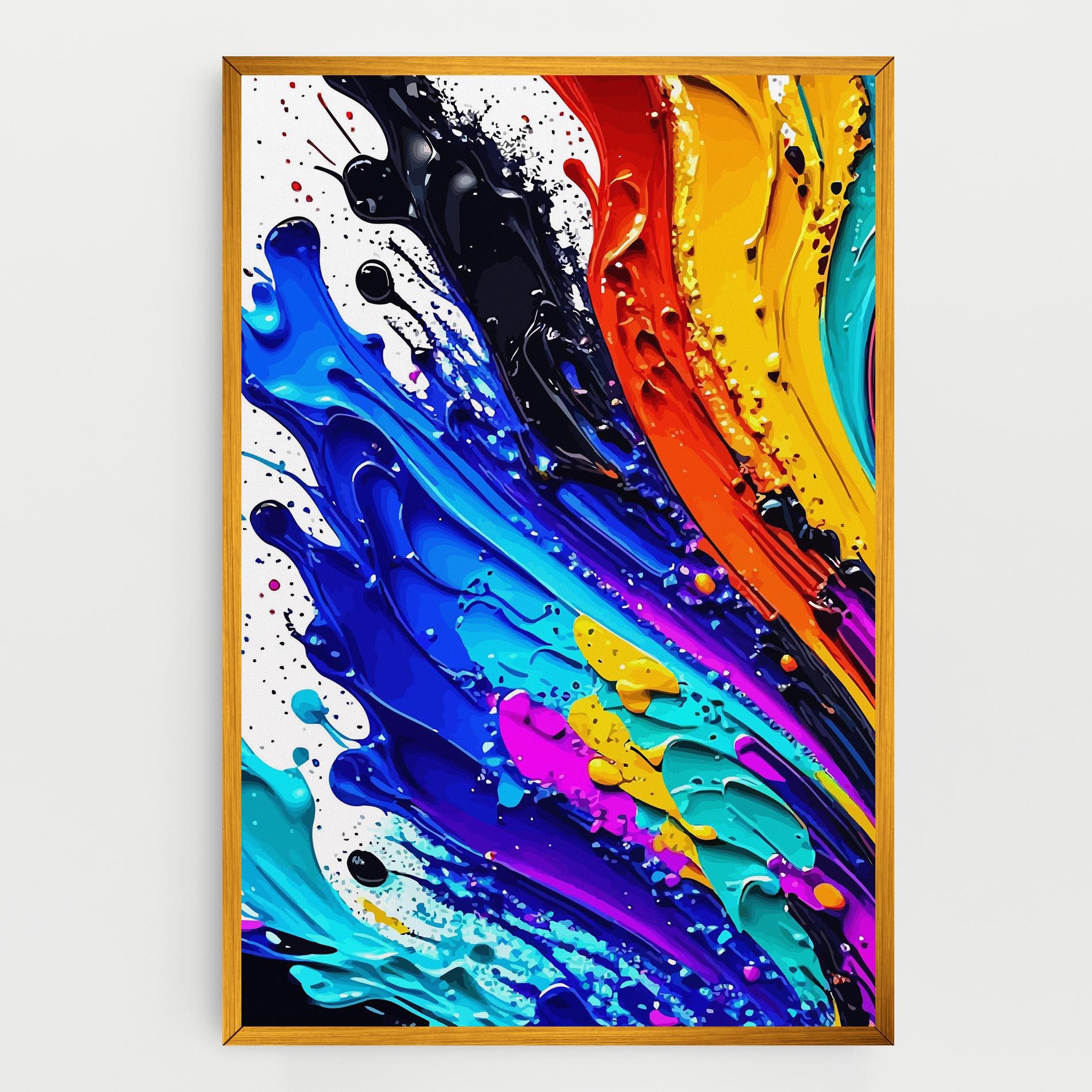 Tablou Canvas Pretty Splash Color mockup 0