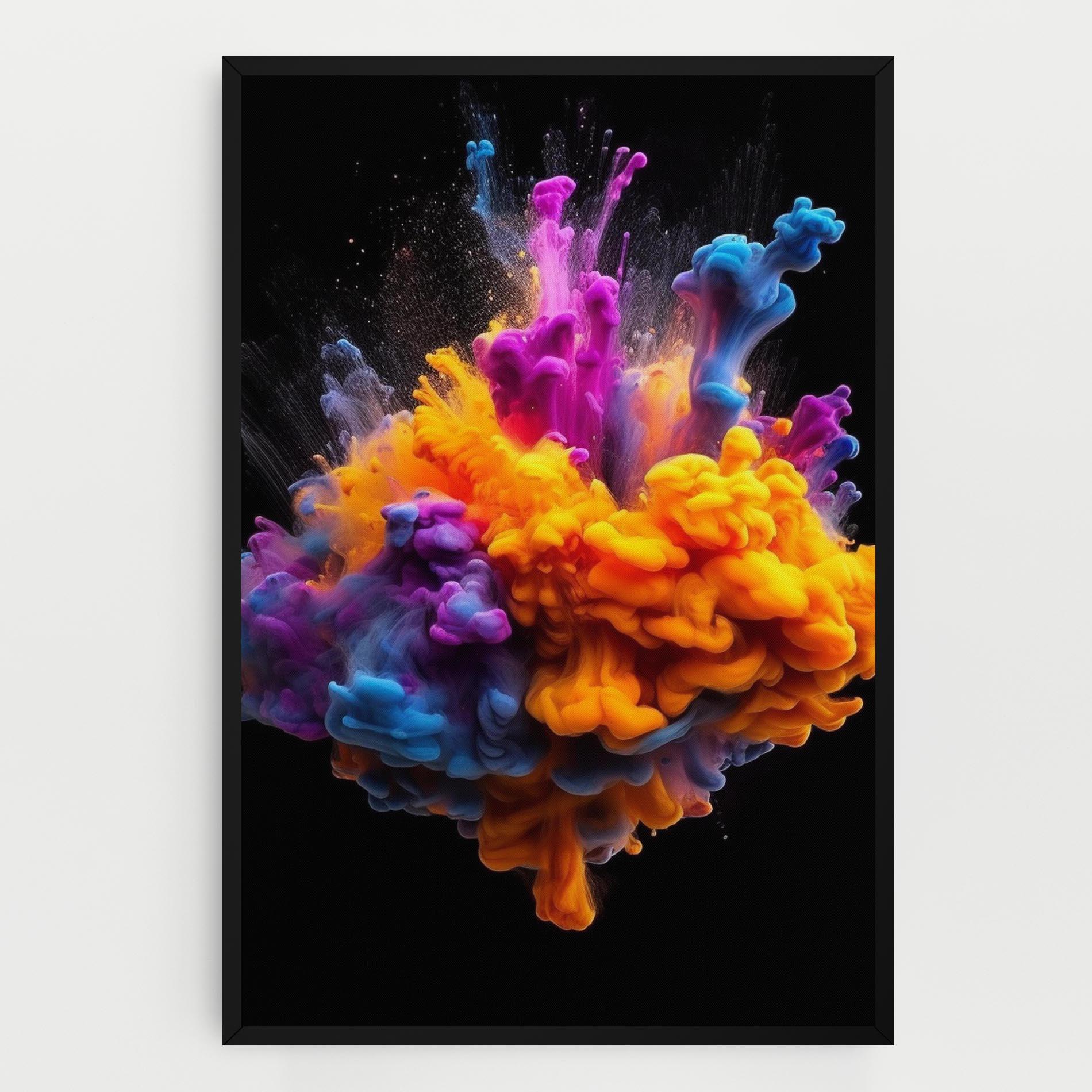 Tablou Canvas Colorful Cloud Liquid mockup 0