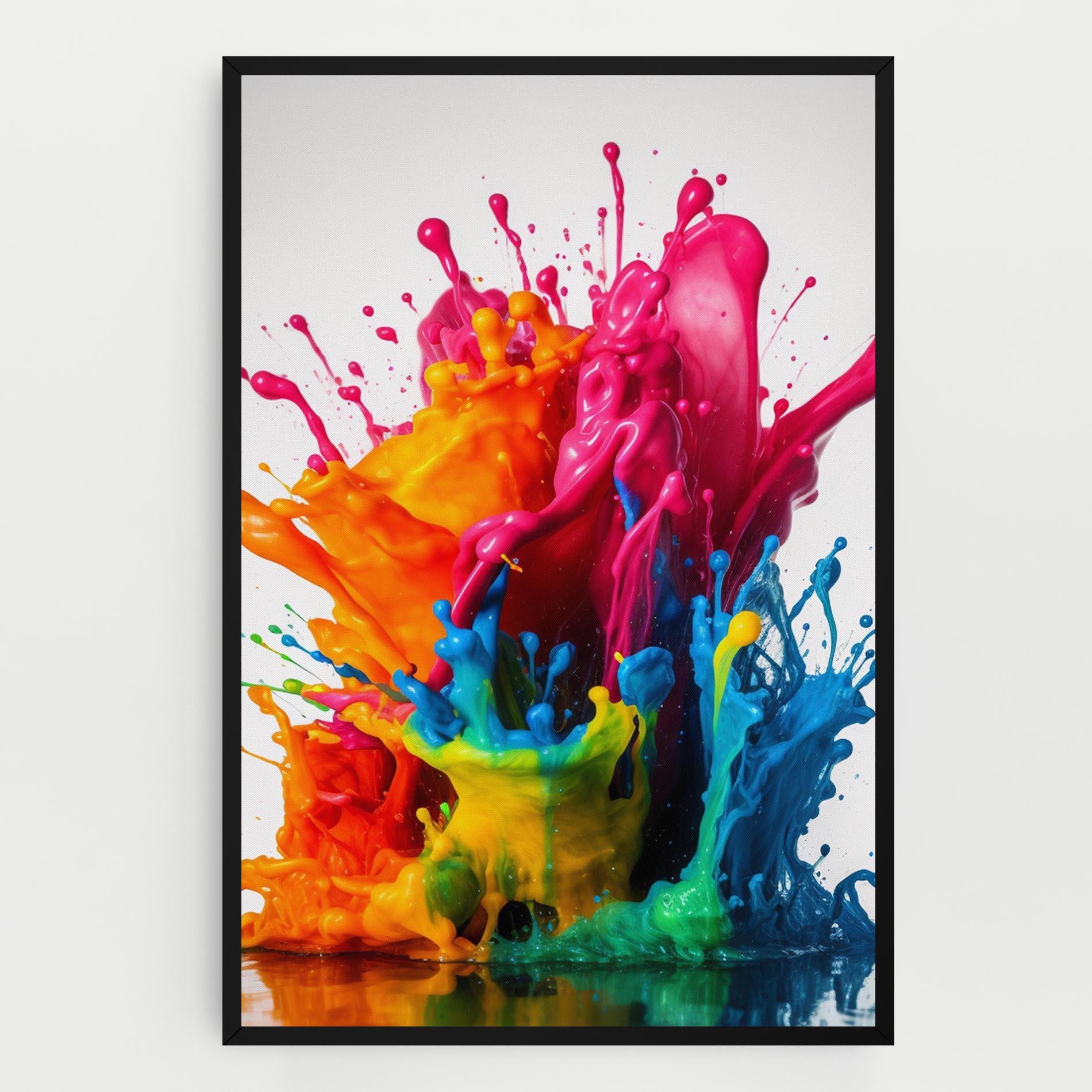 Tablou Canvas Colorful Explosion Paint mockup 0