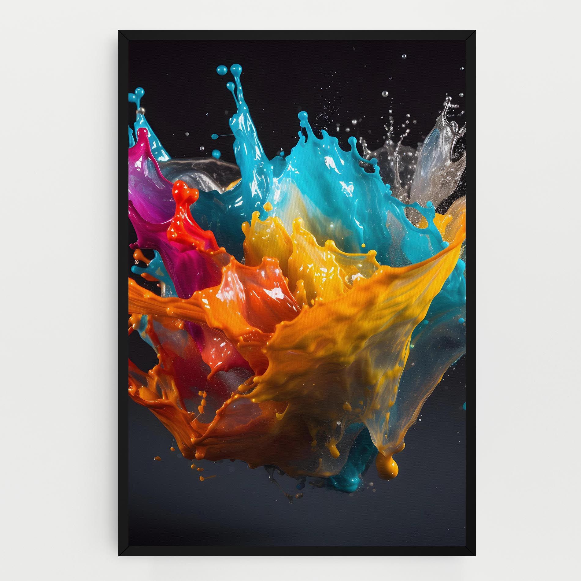 Colorful Splash Floating mockup 0