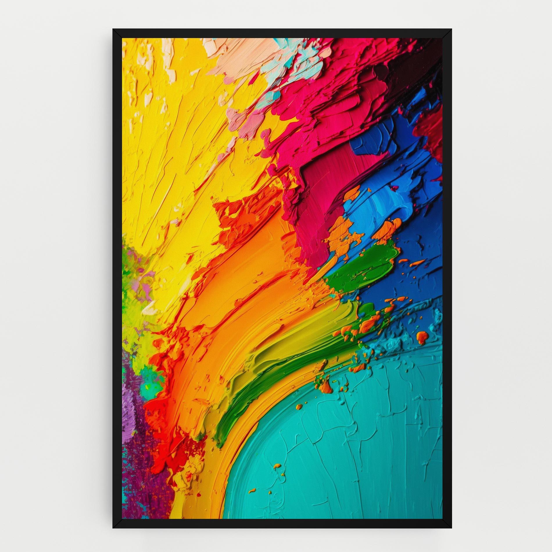 Tablou Canvas Multicolored Painting mockup 0