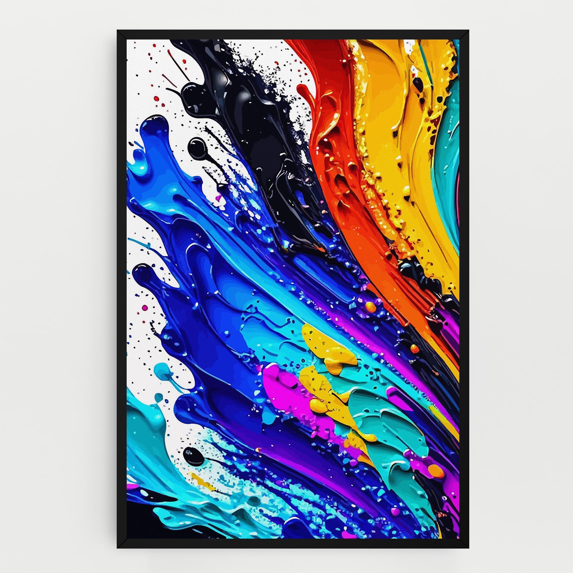 Tablou Canvas Pretty Splash Color mockup 0