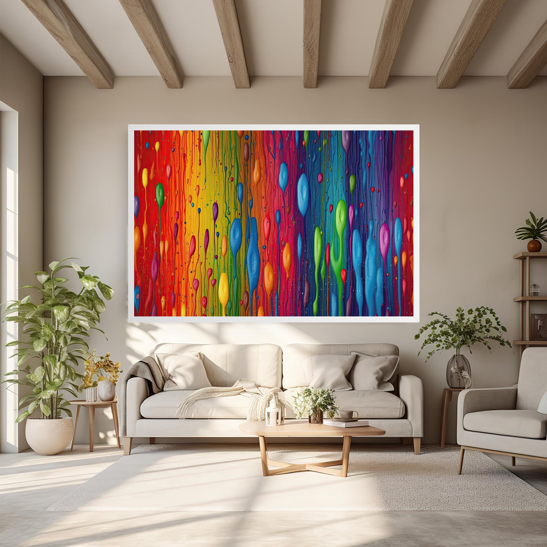 Tablou Canvas Abstract Rainbow Pattern mockup 6
