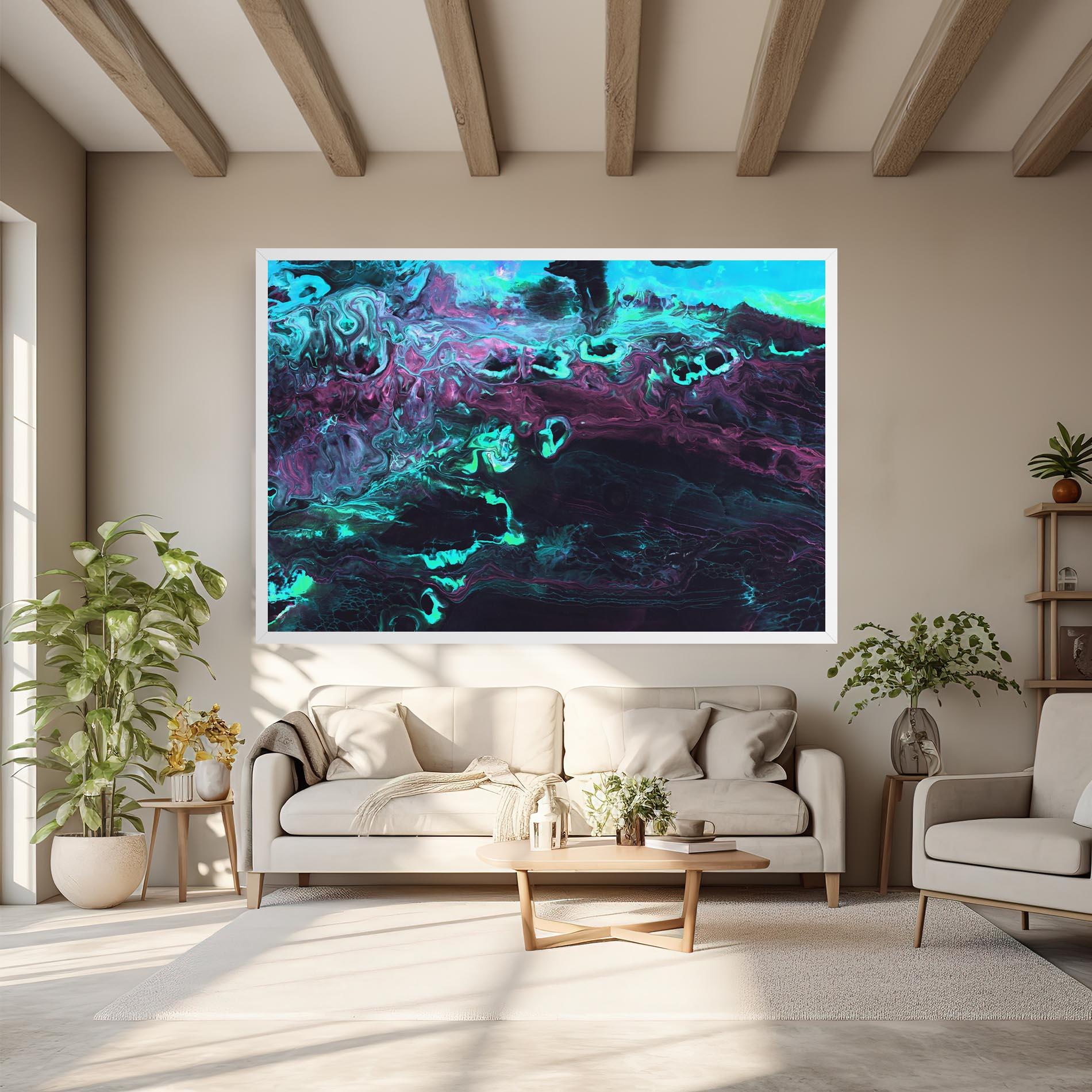 Tablou Canvas Neon Abstract mockup 6