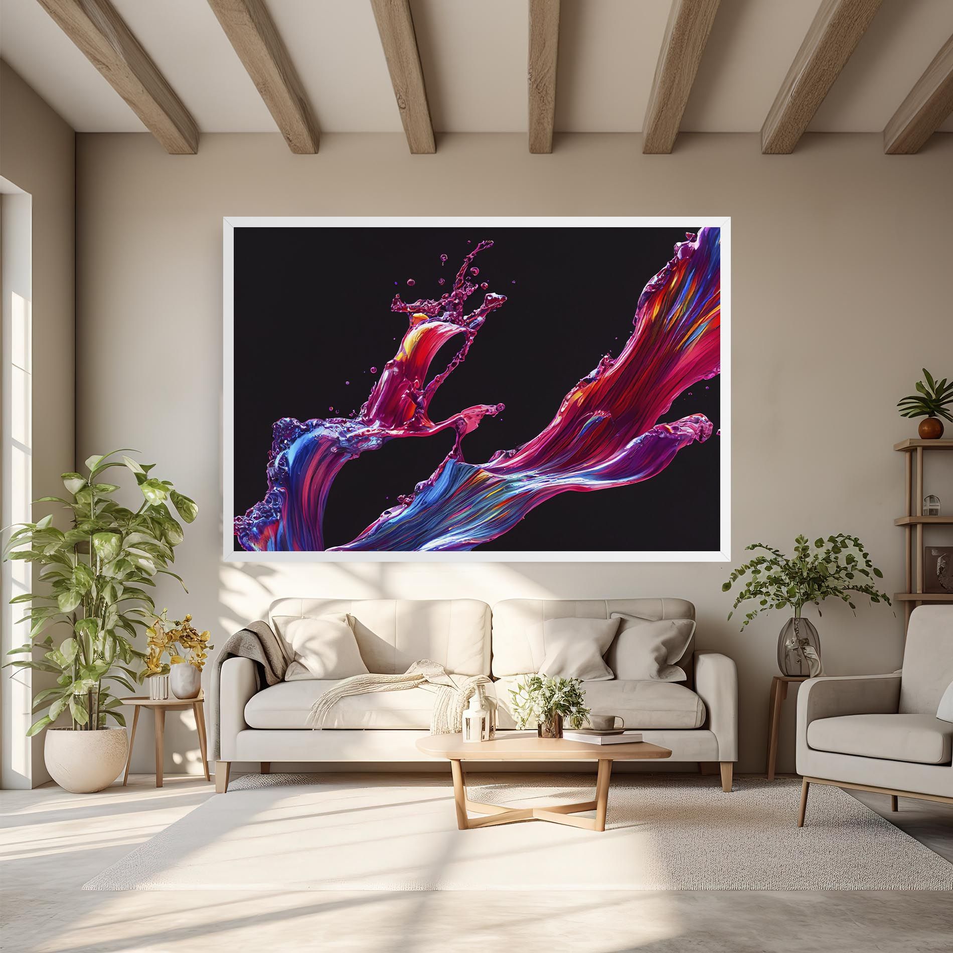 Purple Floating Paint mockup 6