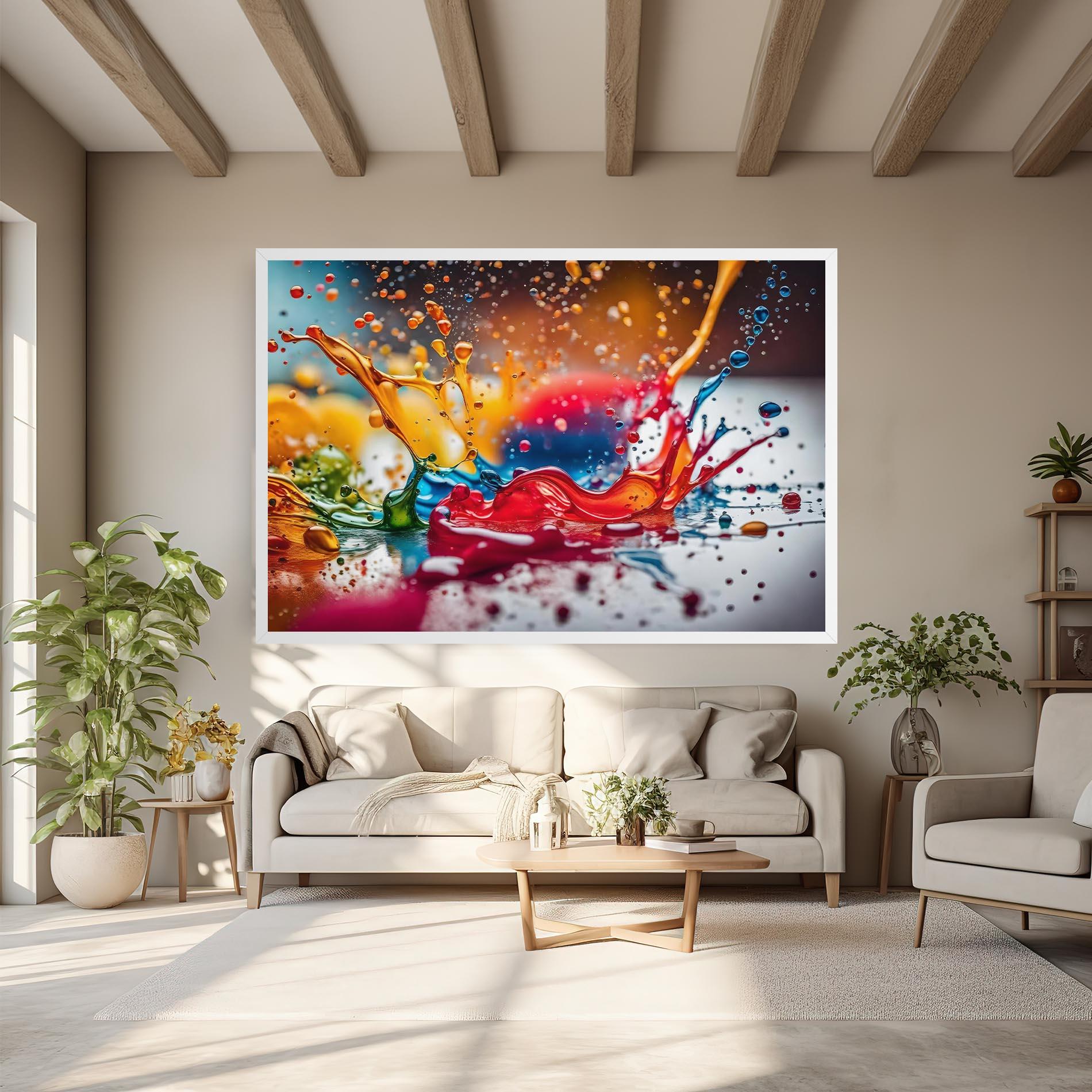 Tablou Canvas Water Color Splash mockup 6