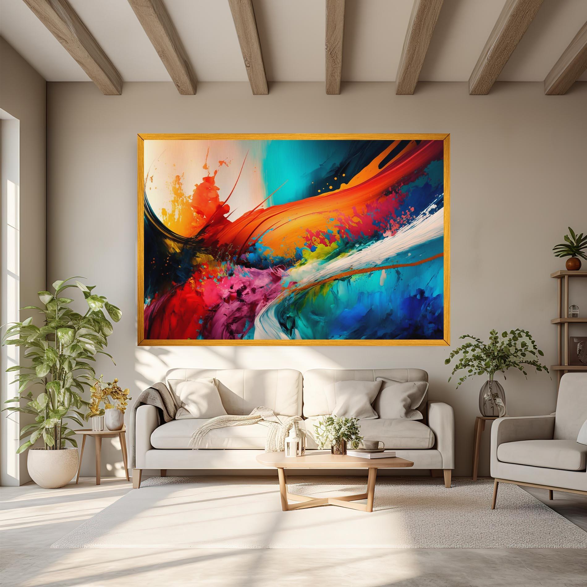 Tablou Canvas Art Brush Strokes mockup 6