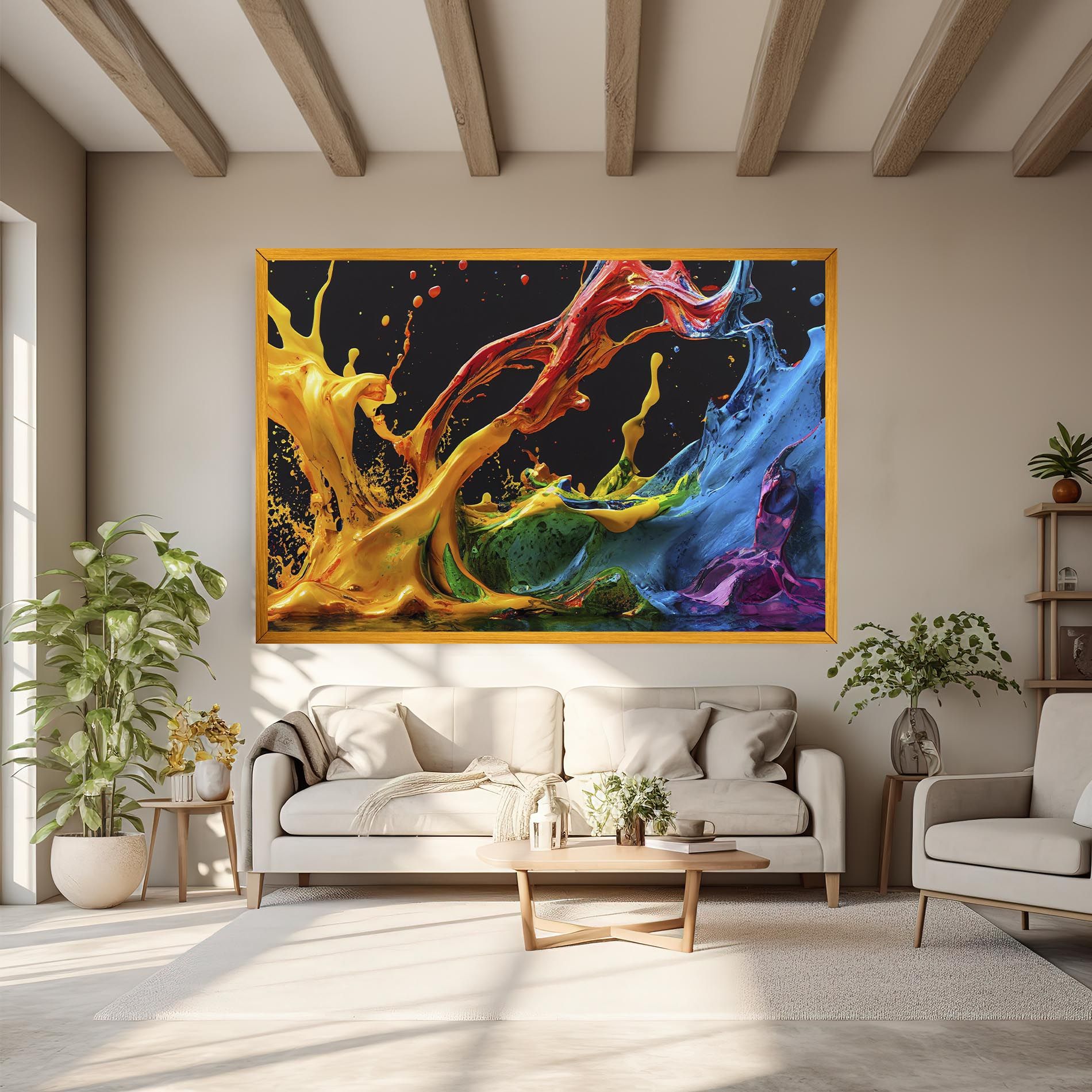 Floating Yellow Splay mockup 6