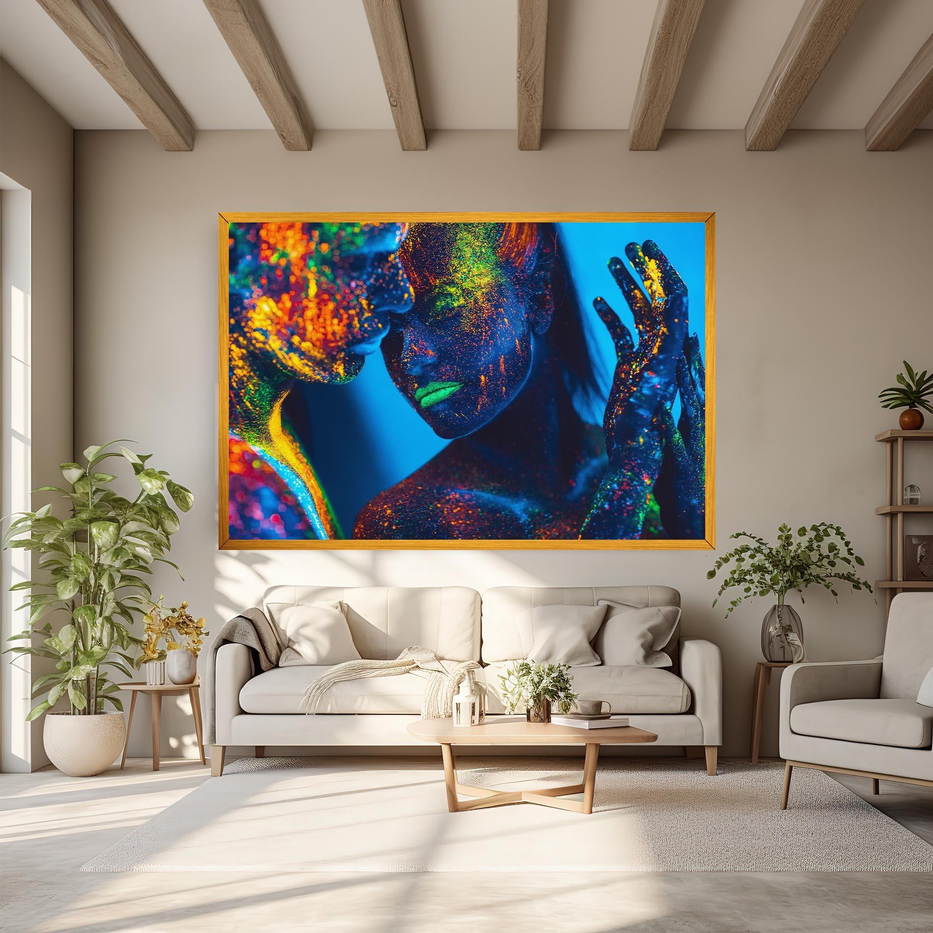 Tablou Canvas Fluorescent Couple mockup 6