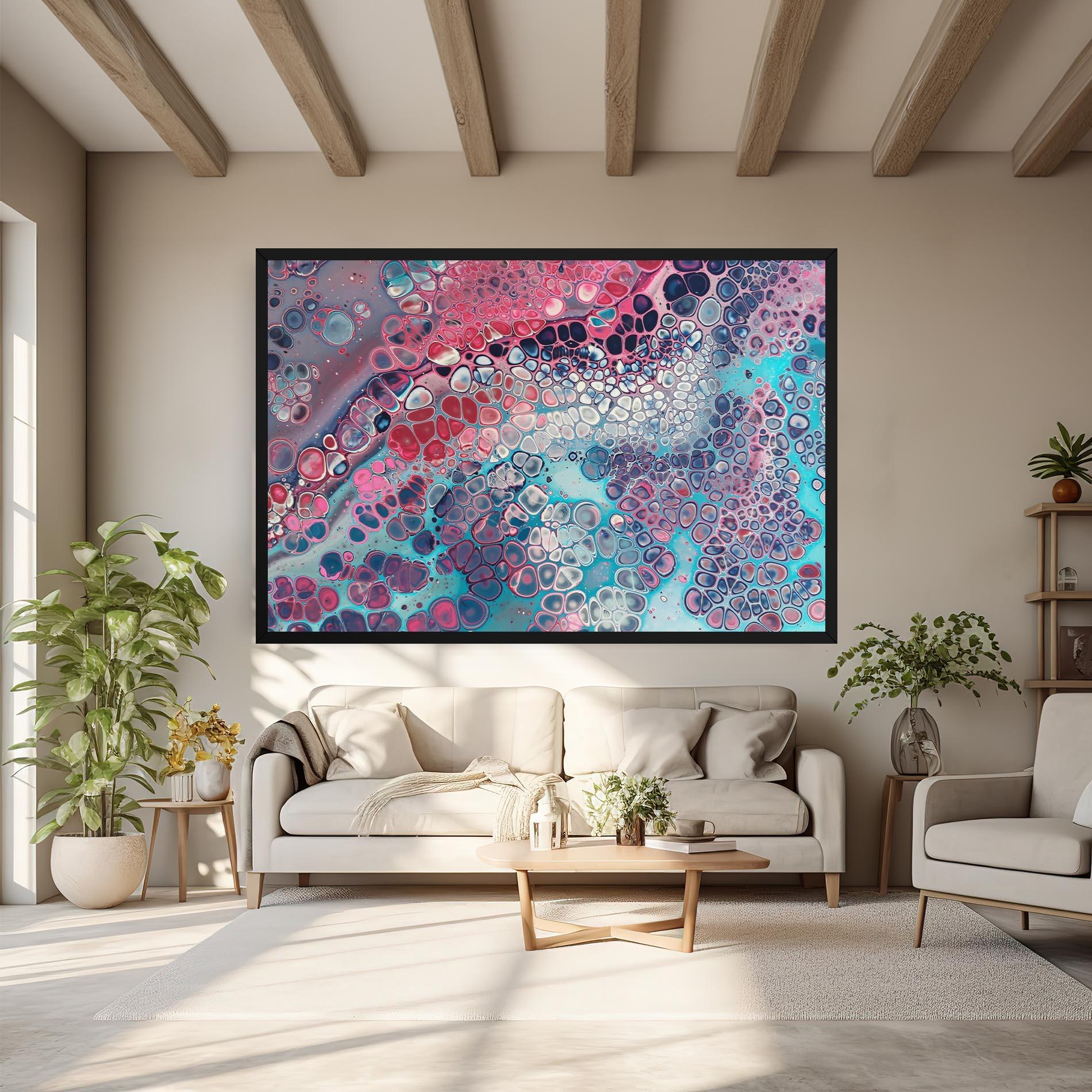 Tablou Canvas Abstract Blue Objects mockup 6