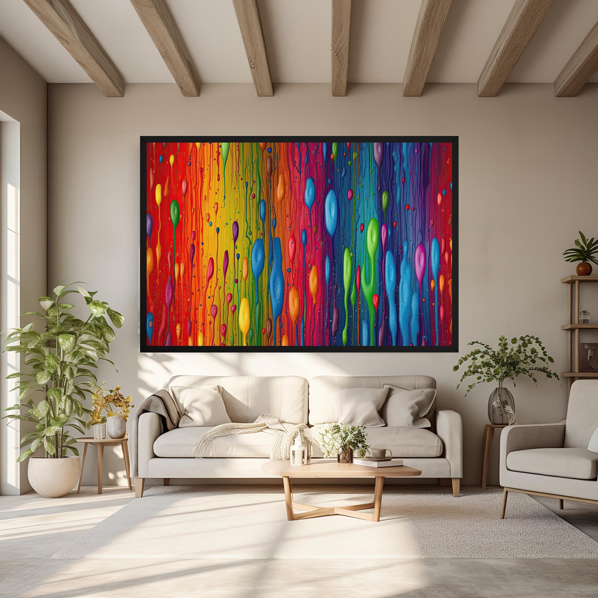 Tablou Canvas Abstract Rainbow Pattern mockup 6