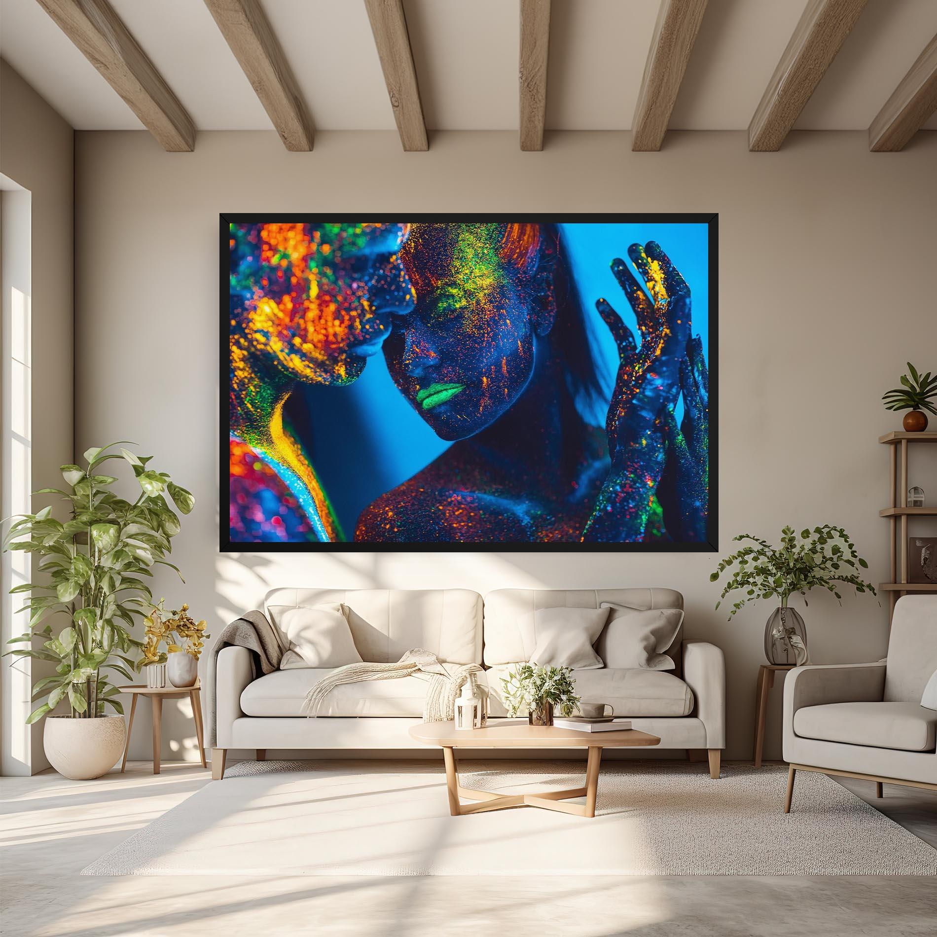 Tablou Canvas Fluorescent Couple mockup 6