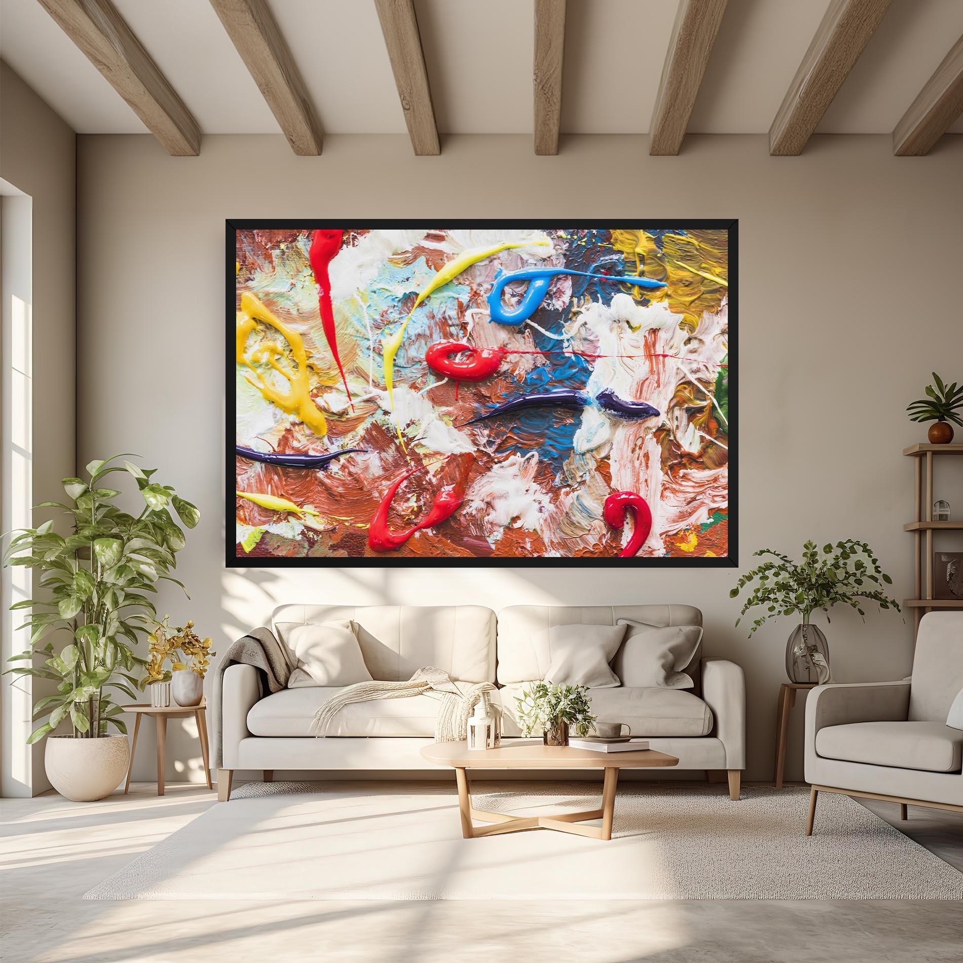 Tablou Canvas Paint Color mockup 6