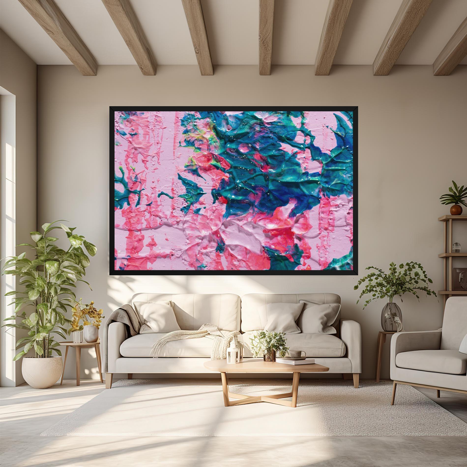 Tablou Canvas Pink Close Up mockup 6