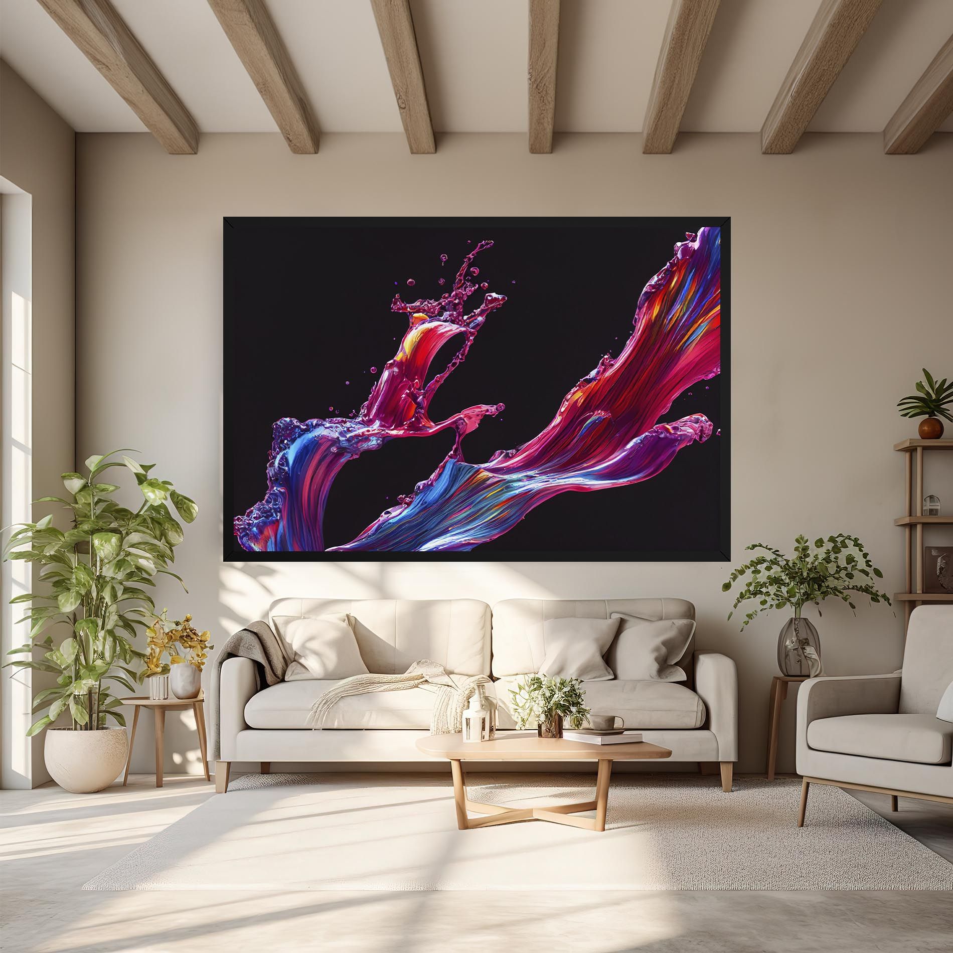 Purple Floating Paint mockup 6