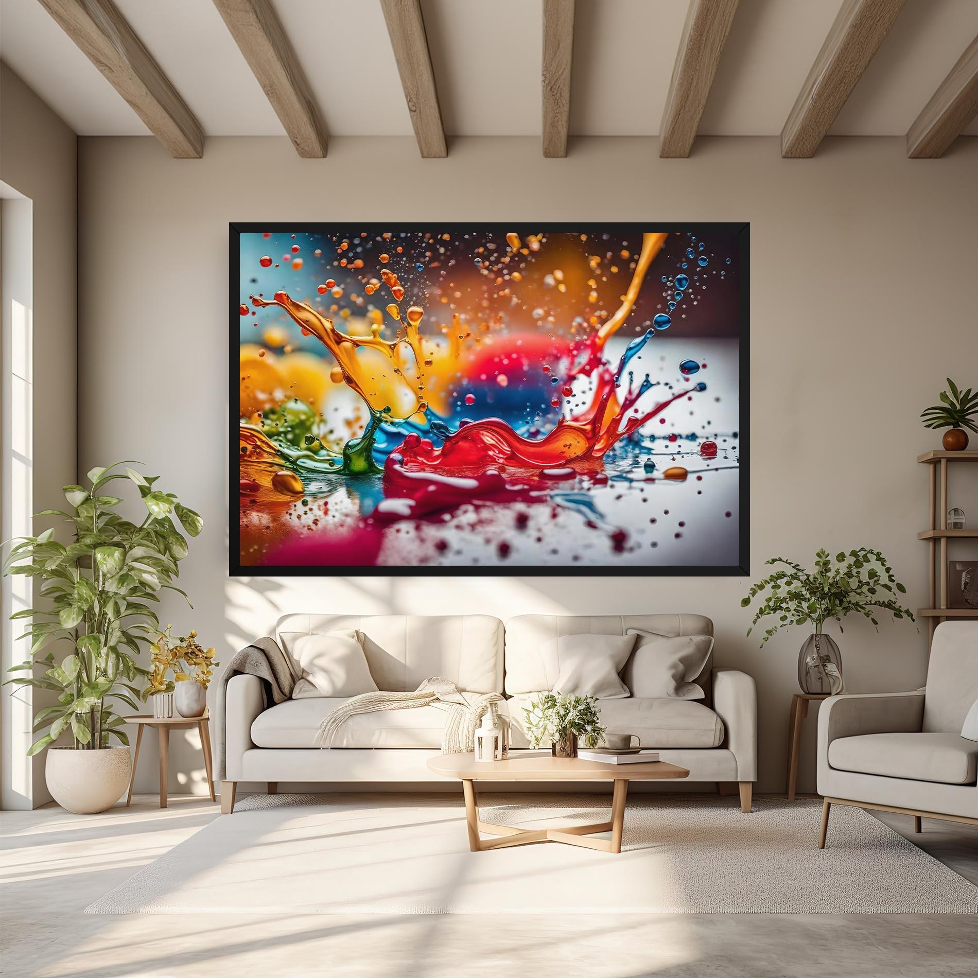 Tablou Canvas Water Color Splash mockup 6