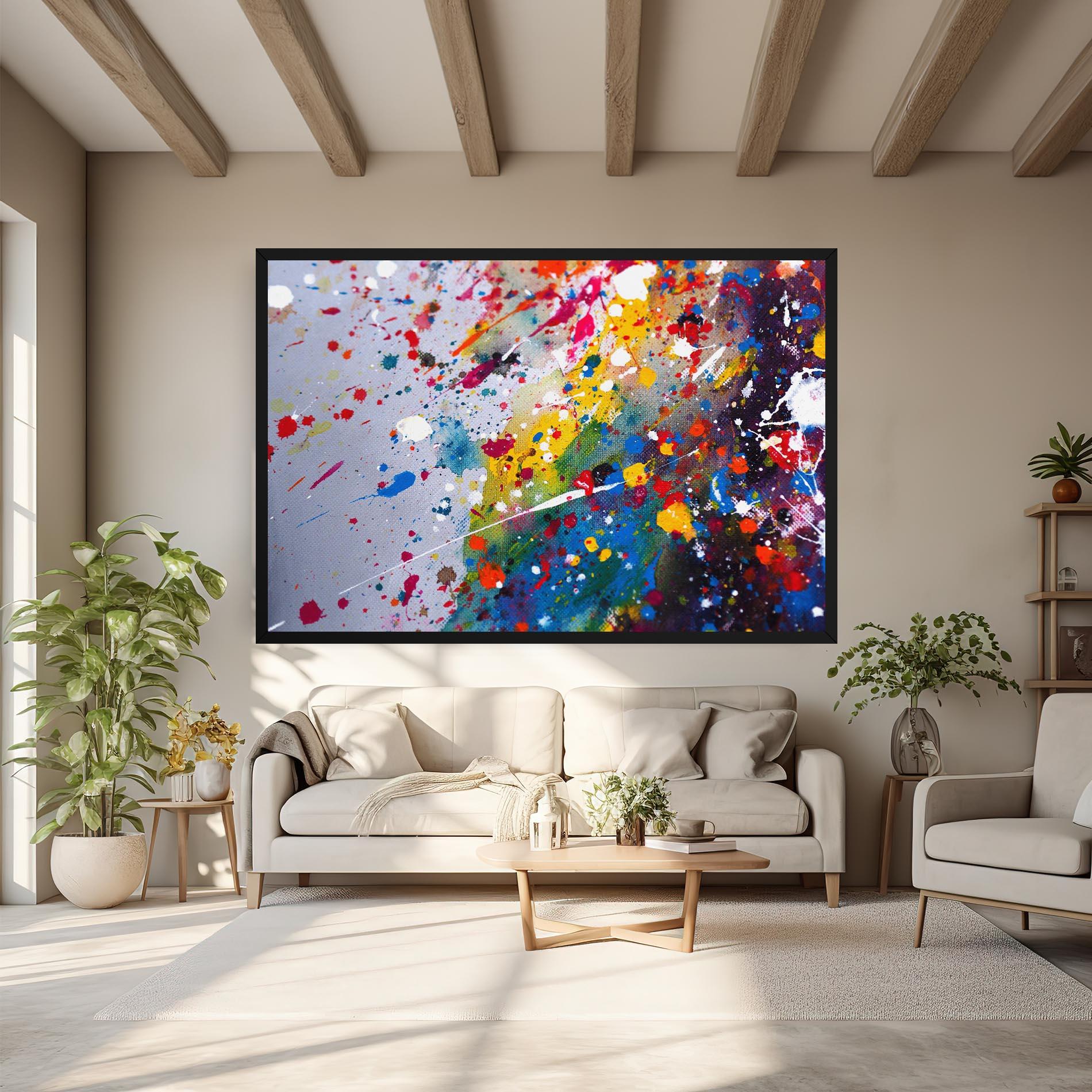 Tablou Canvas Watercolor Drops mockup 6