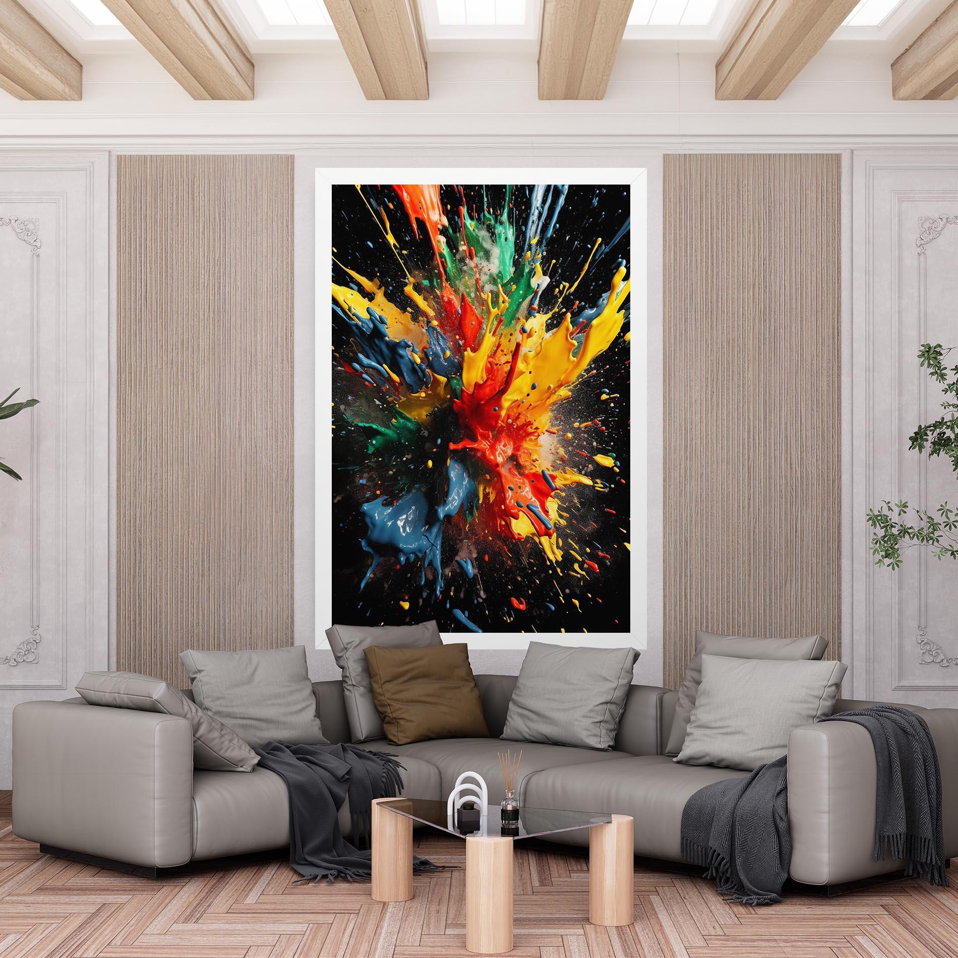 Tablou Canvas Floating Color Splash mockup 6