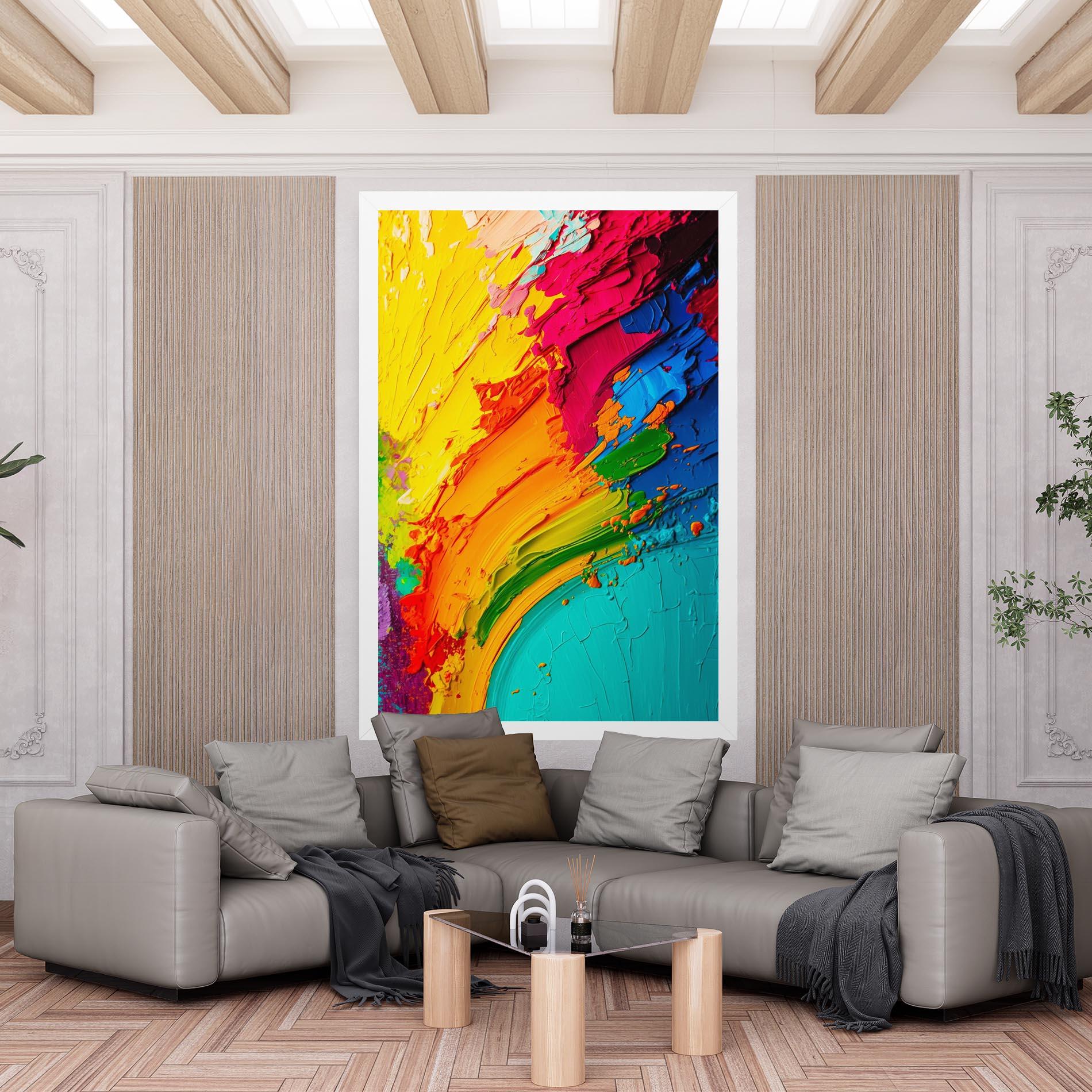 Tablou Canvas Multicolored Painting mockup 6