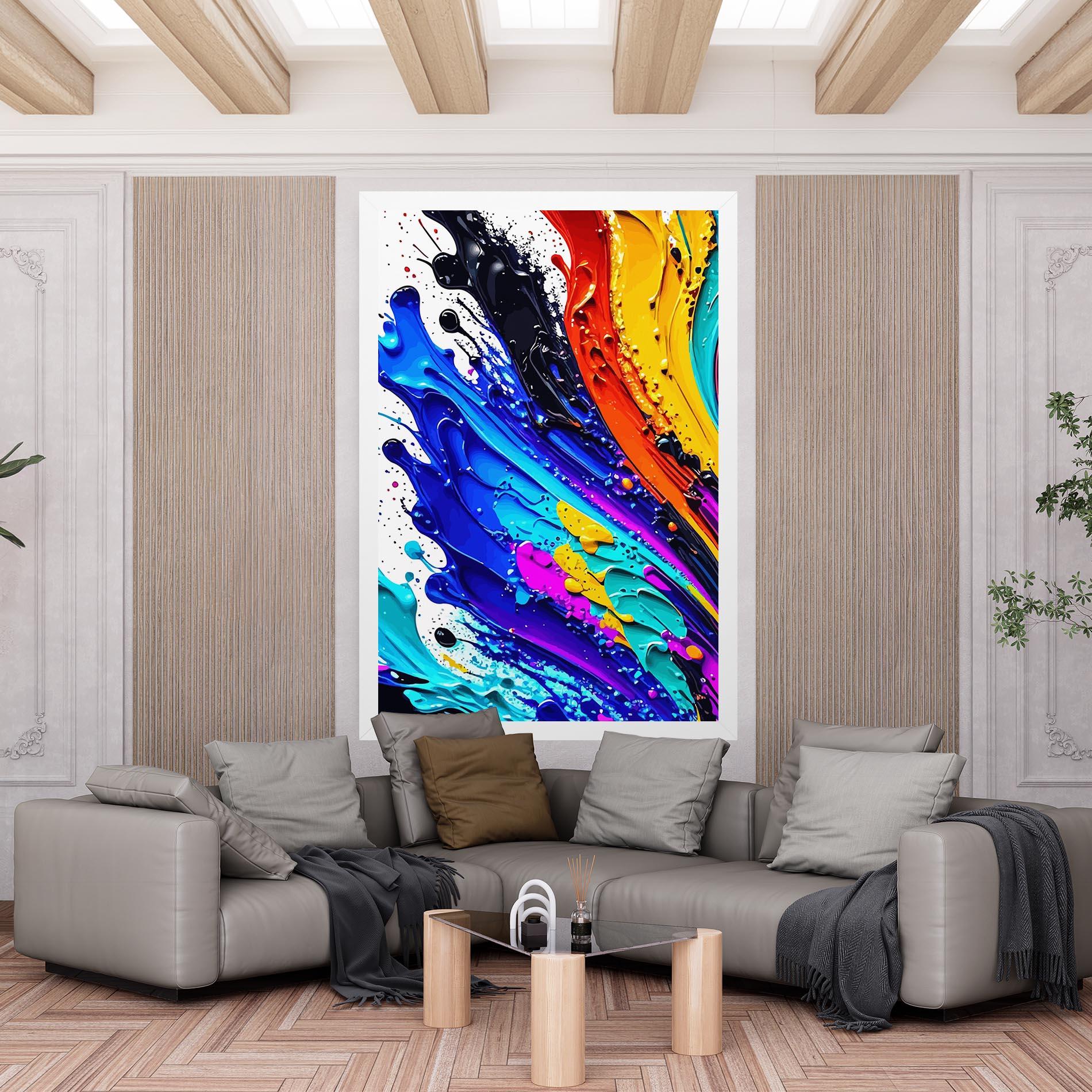 Tablou Canvas Pretty Splash Color mockup 6