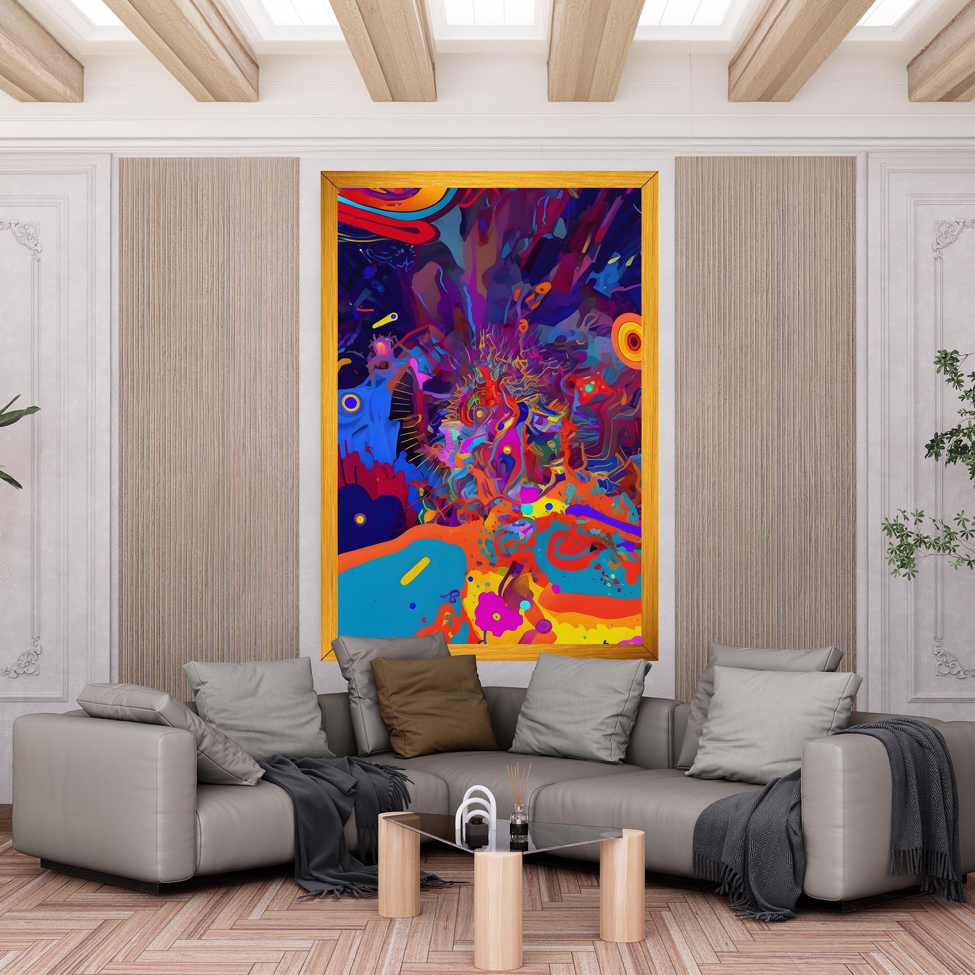 Tablou Canvas Abstract Color Work mockup 6