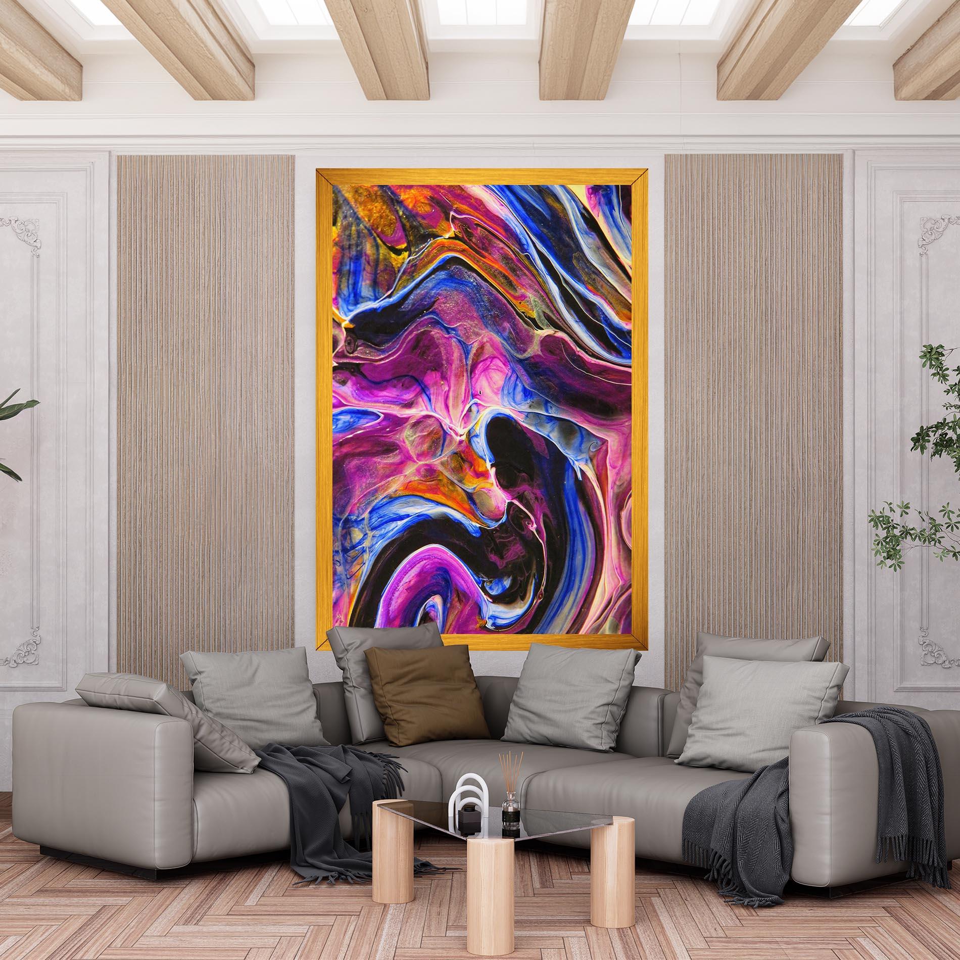 Tablou Canvas Colourful Abstract Shades mockup 6