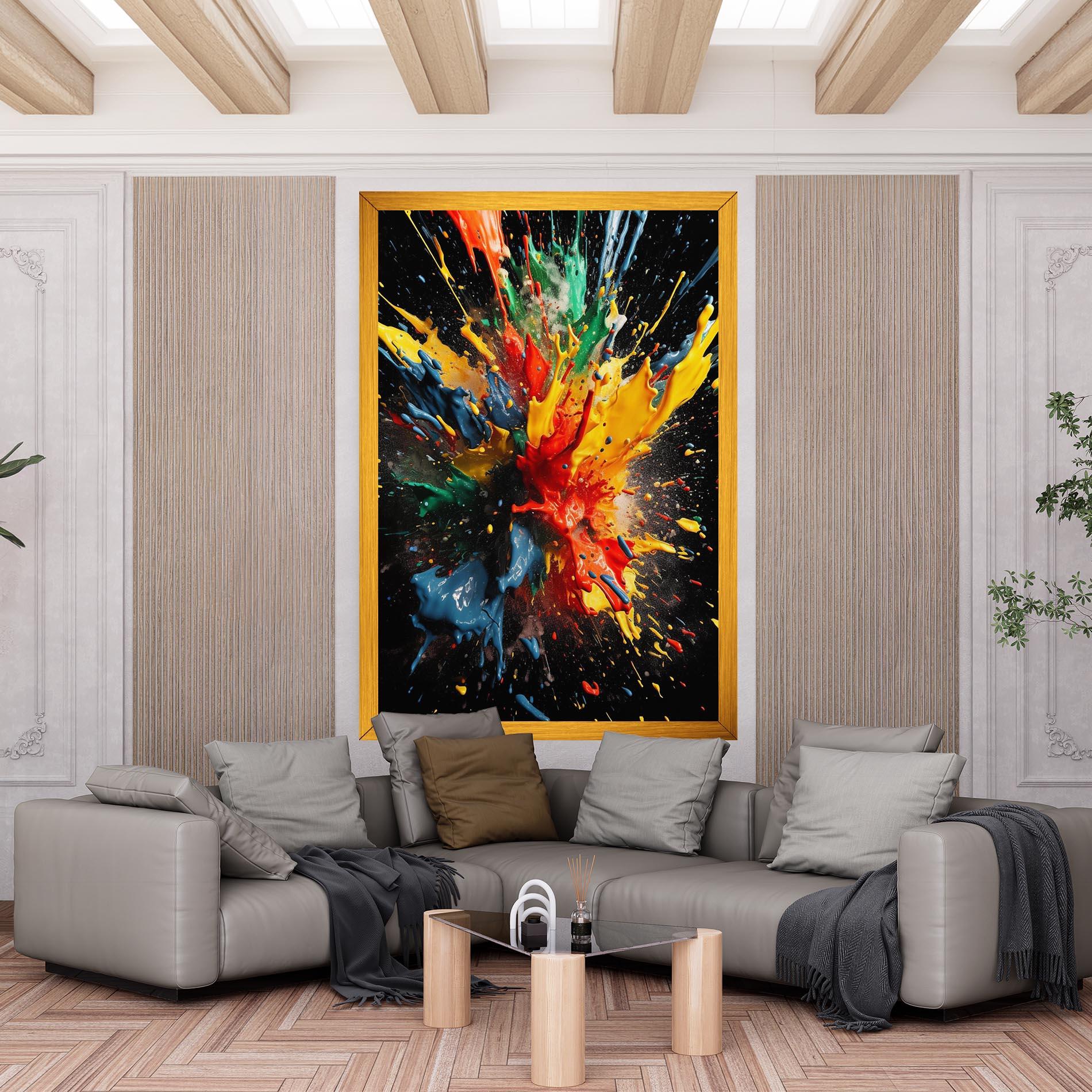 Tablou Canvas Floating Color Splash mockup 6