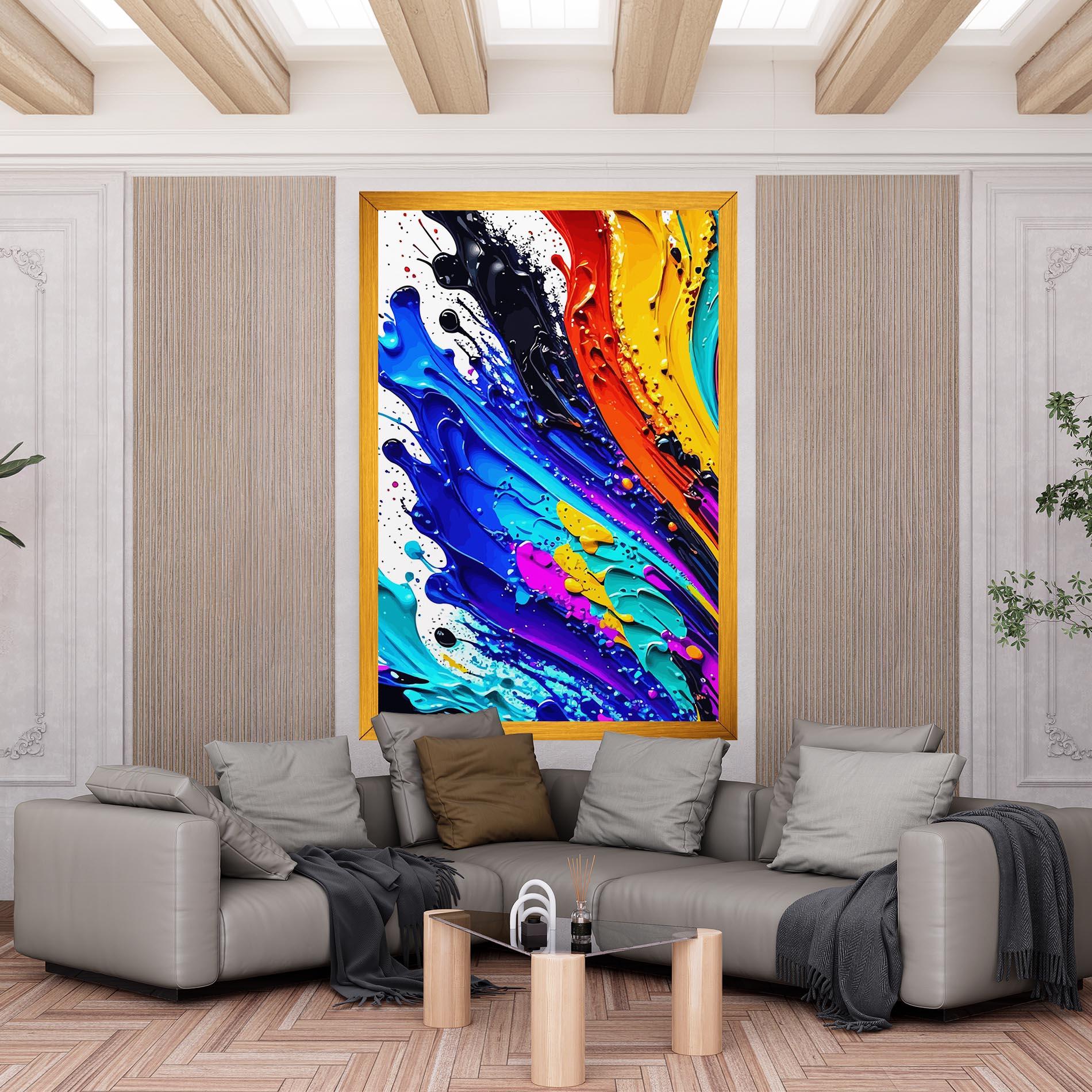 Tablou Canvas Pretty Splash Color mockup 6