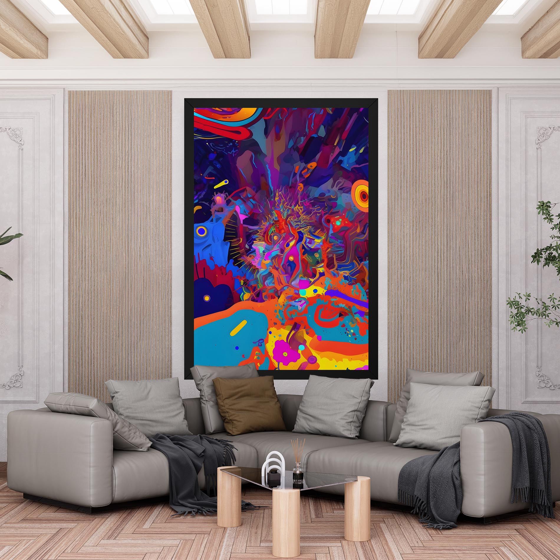 Abstract Color Work mockup 6