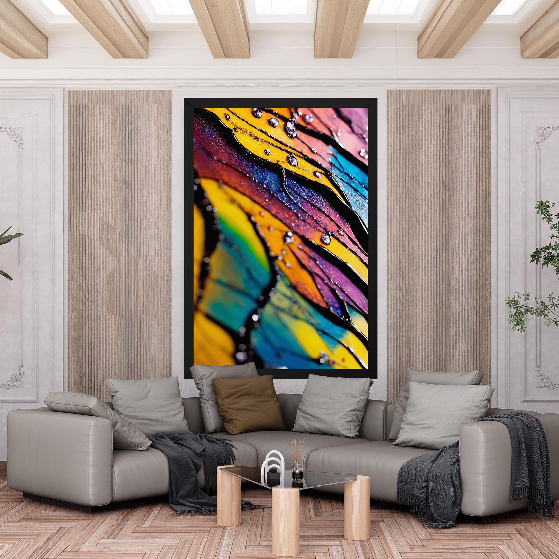 Tablou Canvas Beautiful Colorful Epoxy mockup 6