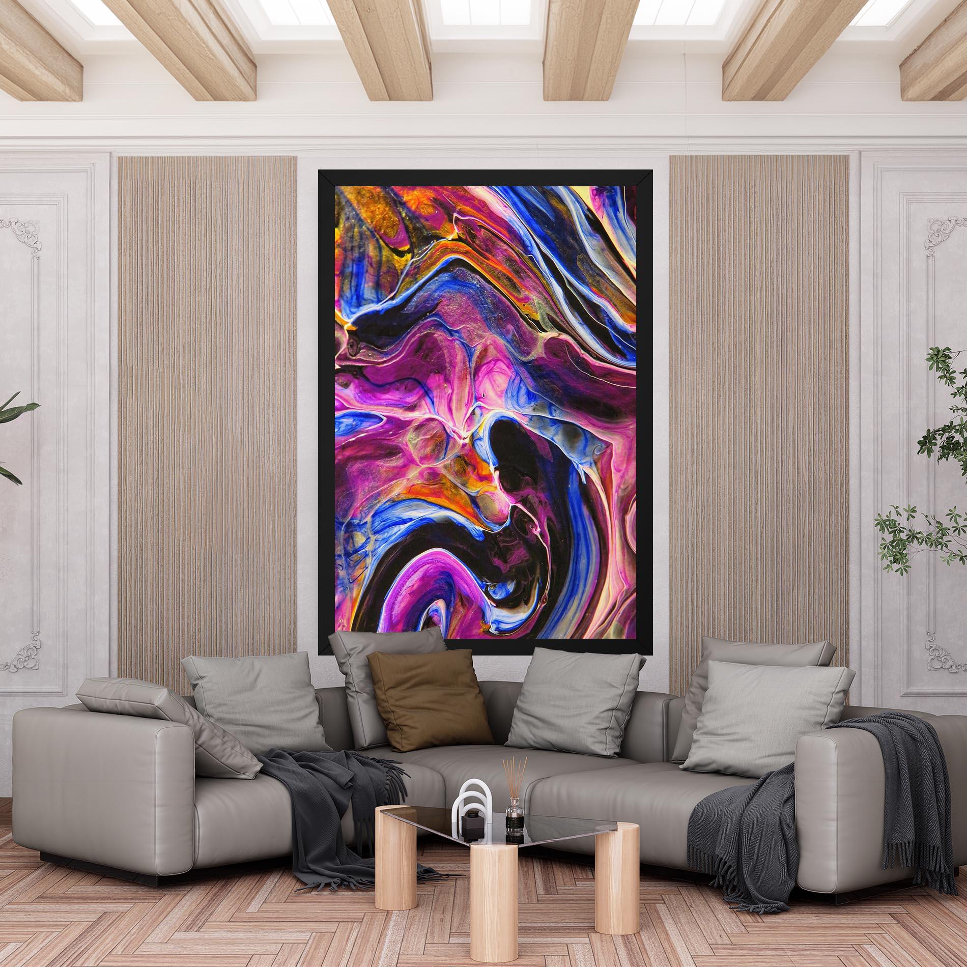 Tablou Canvas Colourful Abstract Shades mockup 6