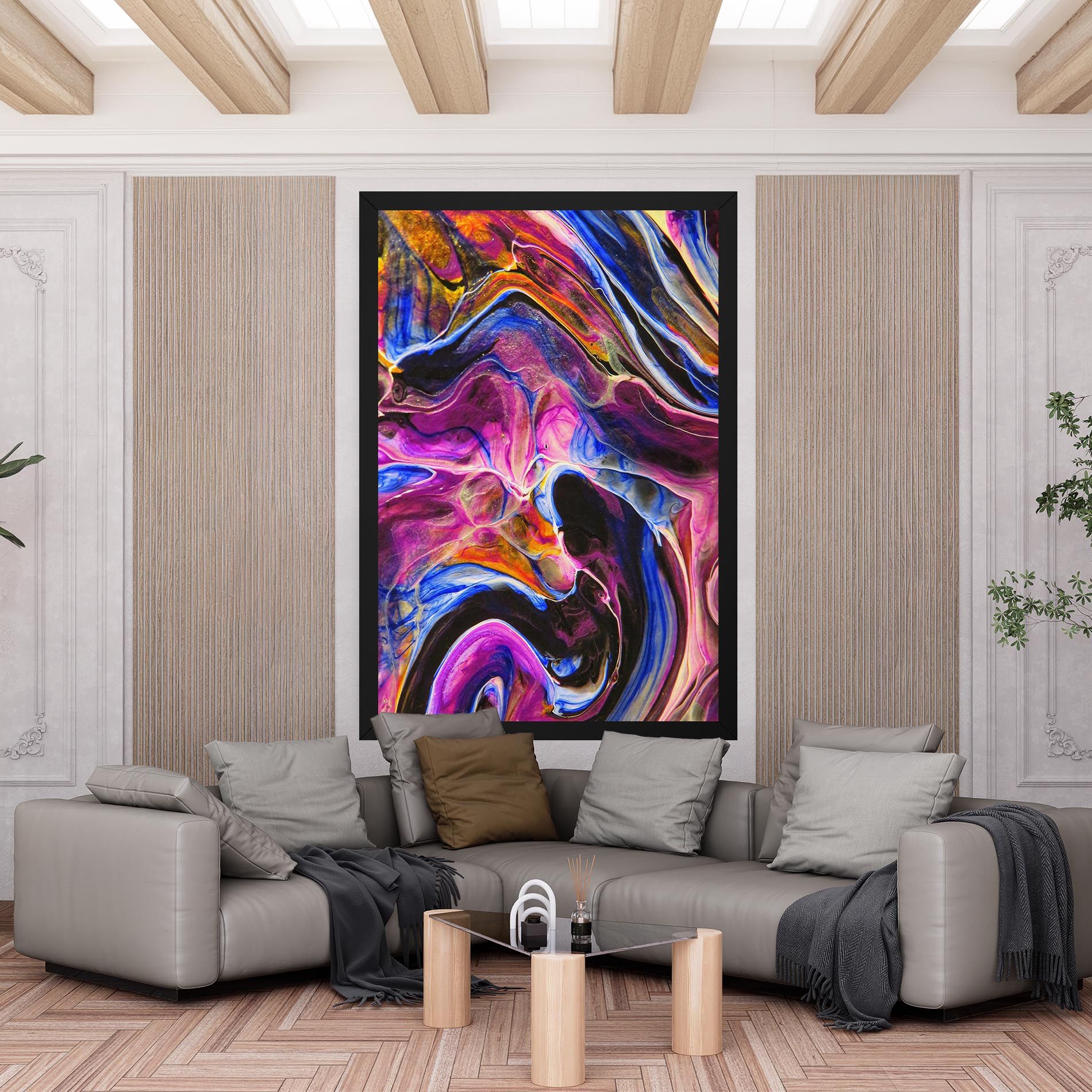 Colourful Abstract Shades mockup 6