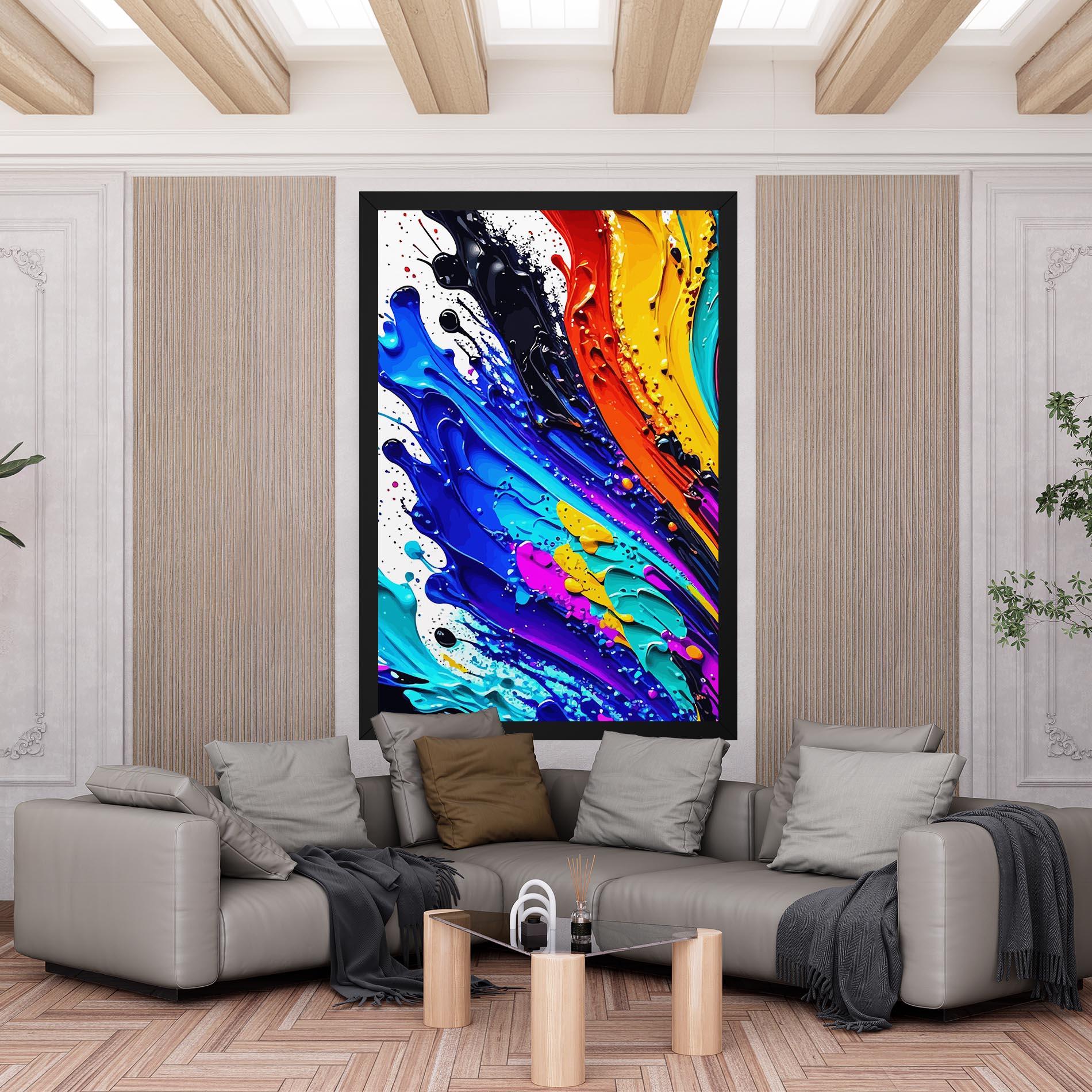 Tablou Canvas Pretty Splash Color mockup 6