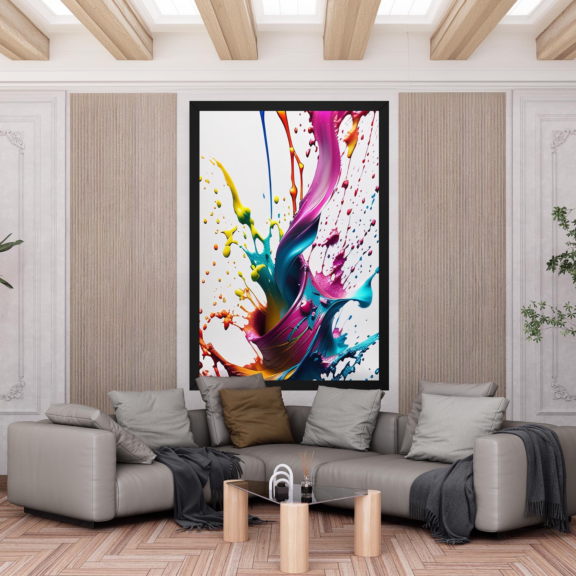 Tablou Canvas Purple Blue Splash mockup 6