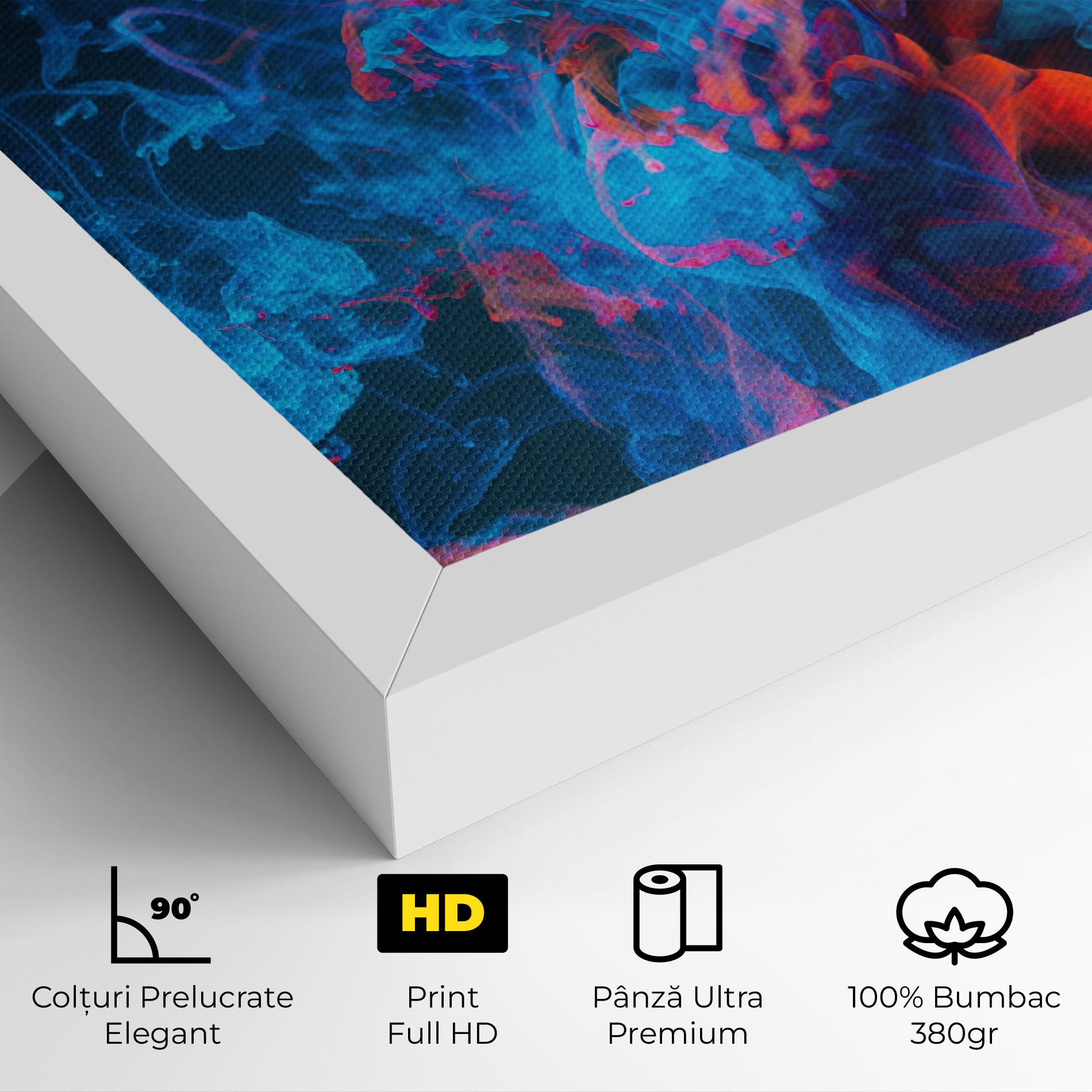Tablou Canvas Abstract Blue And Red mockup 4