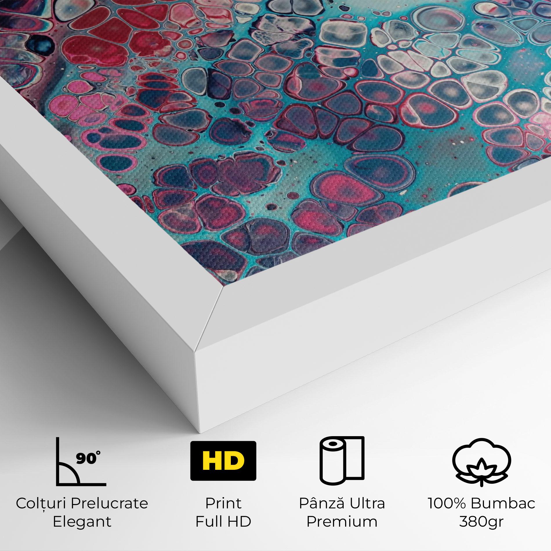 Tablou Canvas Abstract Blue Objects mockup 4