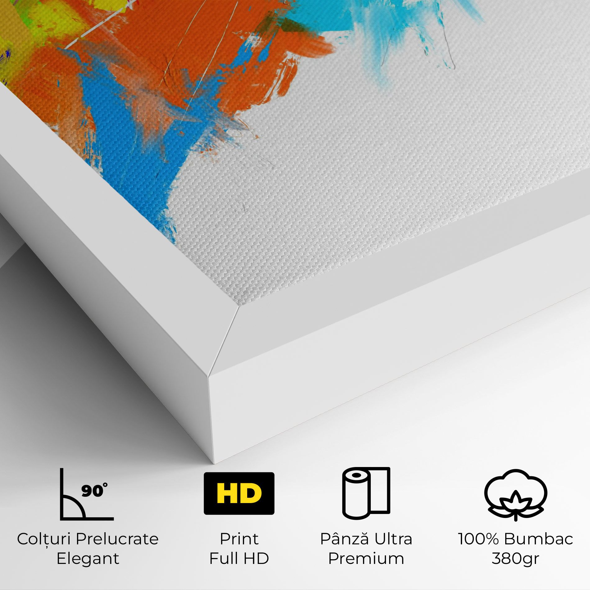 Abstract Blue Yellow mockup 4