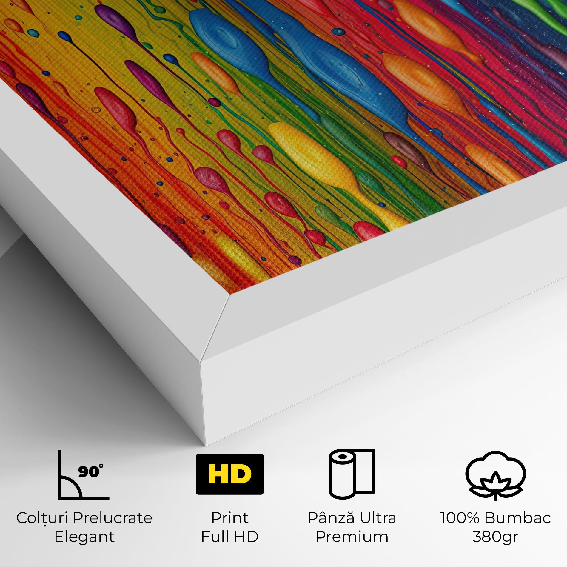 Tablou Canvas Abstract Rainbow Pattern mockup 4