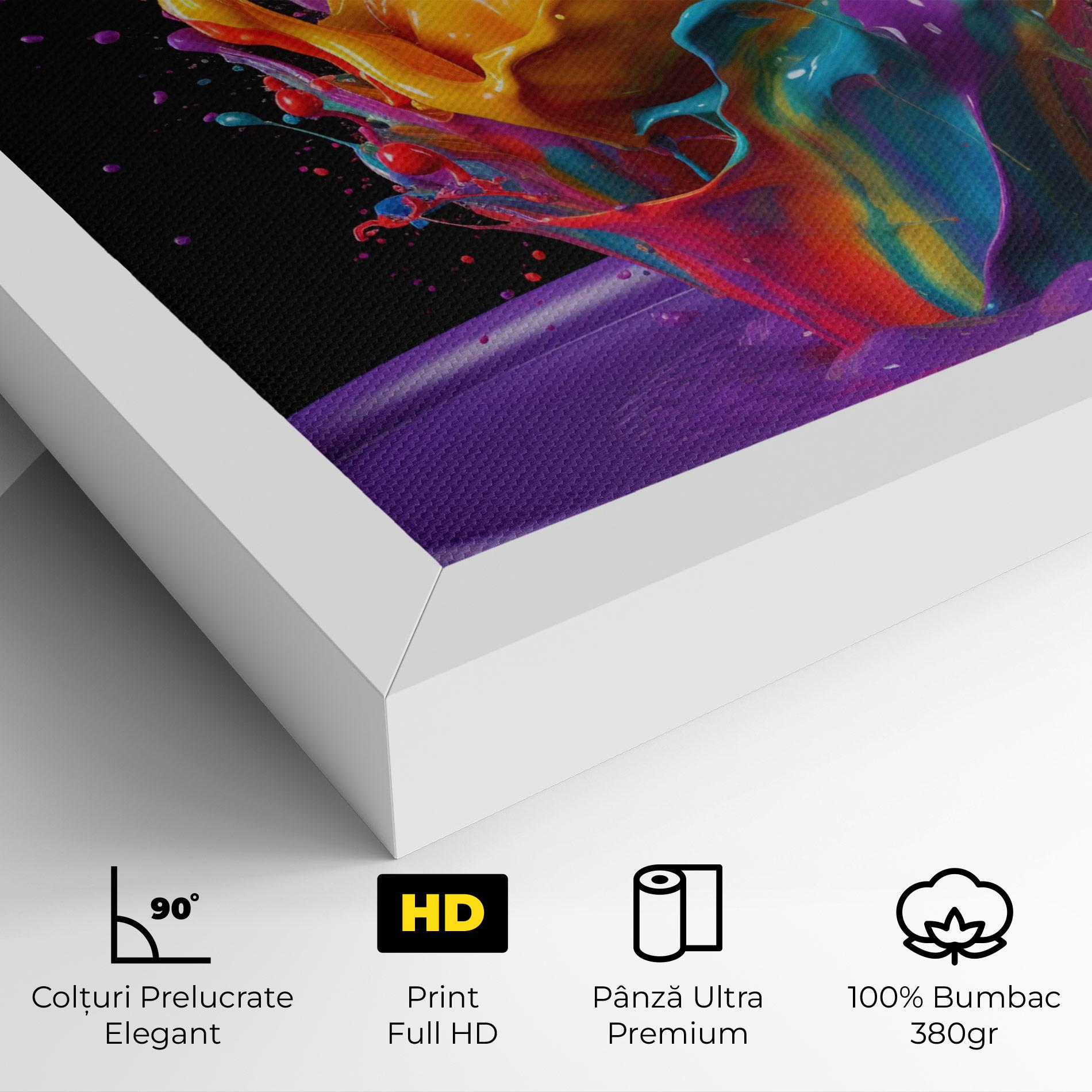Tablou Canvas Brightly Color Splashing mockup 4