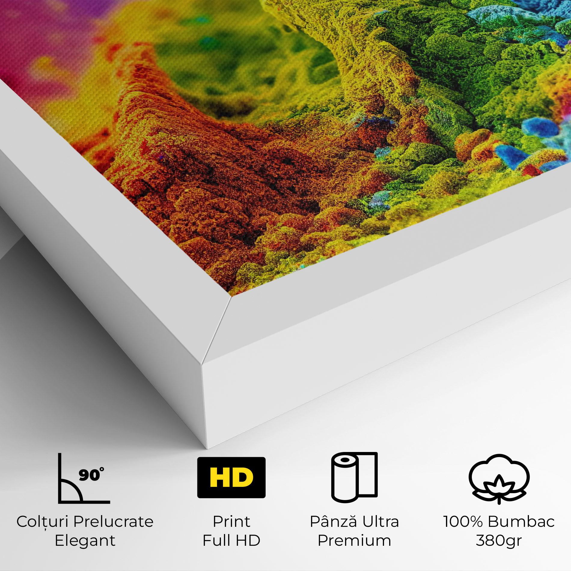 Tablou Canvas Color Powder Explosion mockup 4