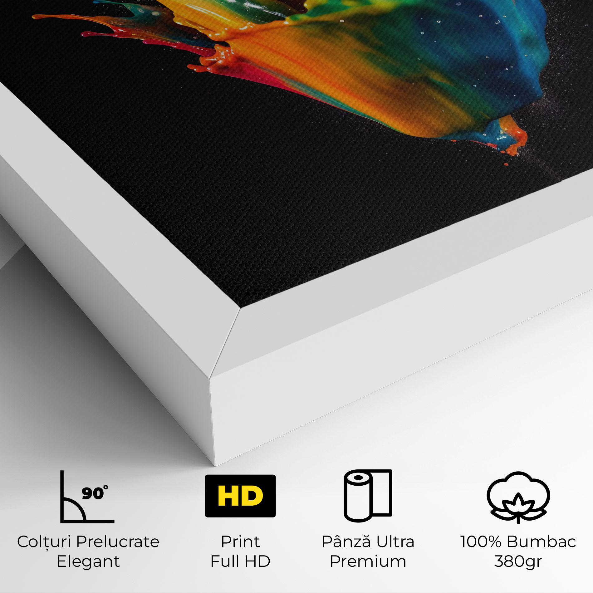Tablou Canvas Colorful Paint Dropped mockup 4