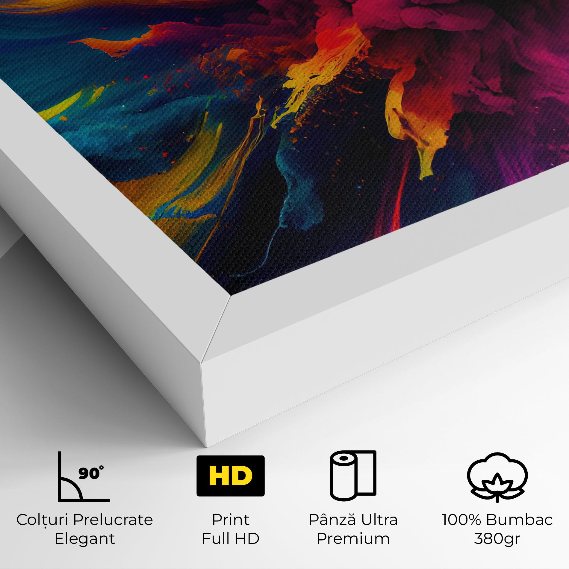 Tablou Canvas Colorful Paint Explosion mockup 4