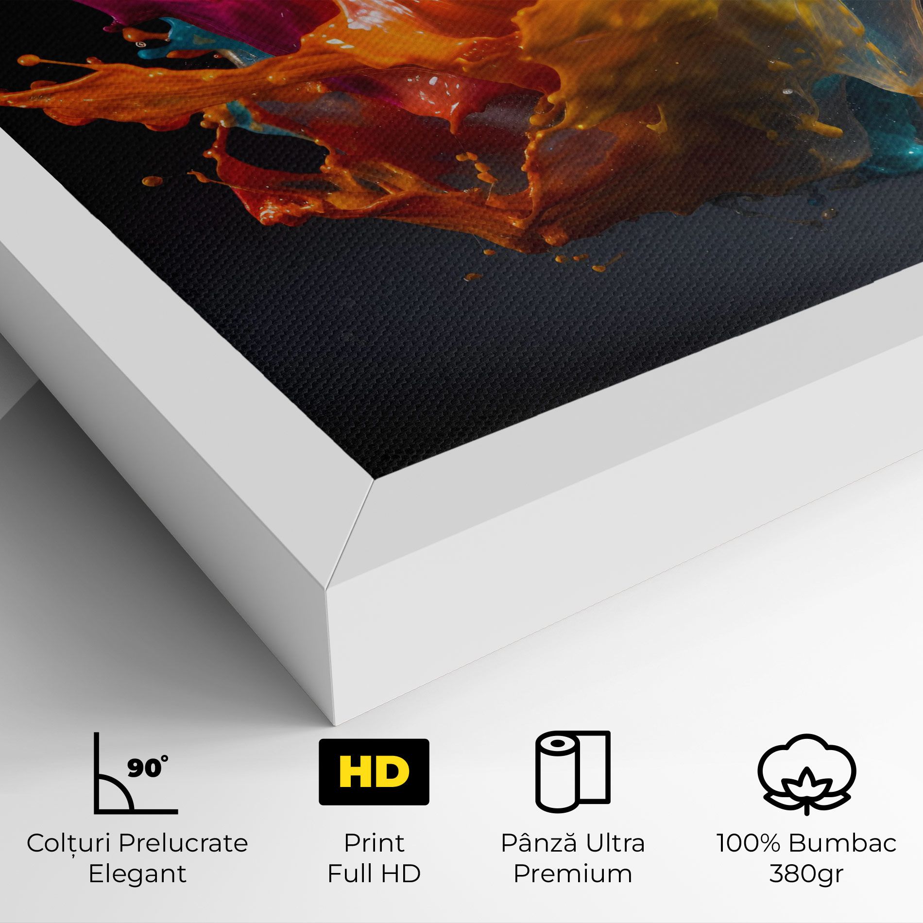 Colorful Splash Floating mockup 4