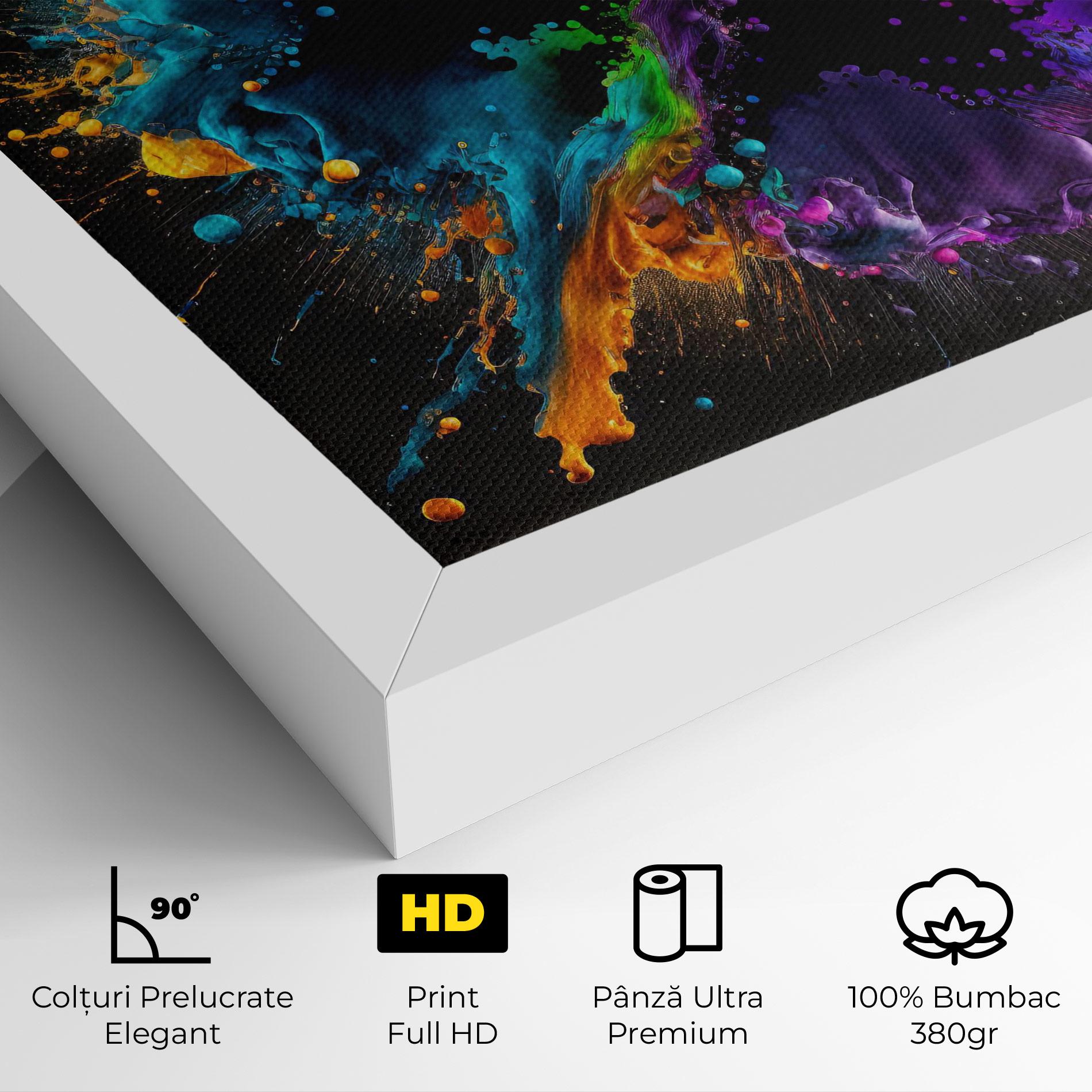 Tablou Canvas Oily Splash Explosion mockup 4