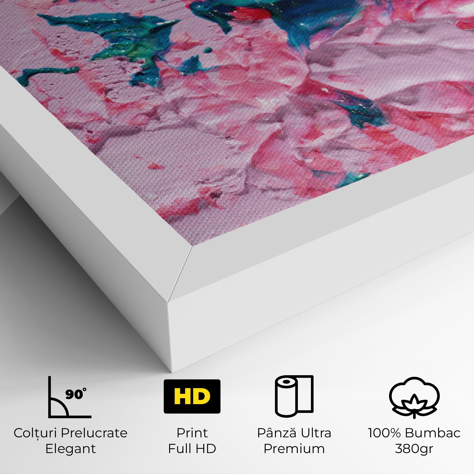Tablou Canvas Pink Close Up mockup 4