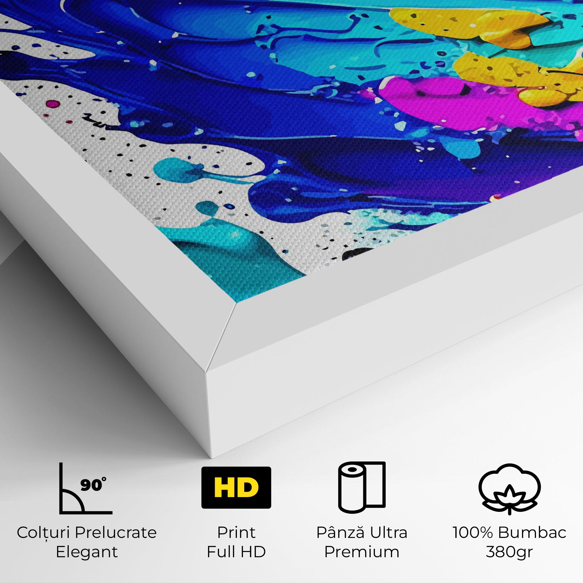 Tablou Canvas Pretty Splash Color mockup 4