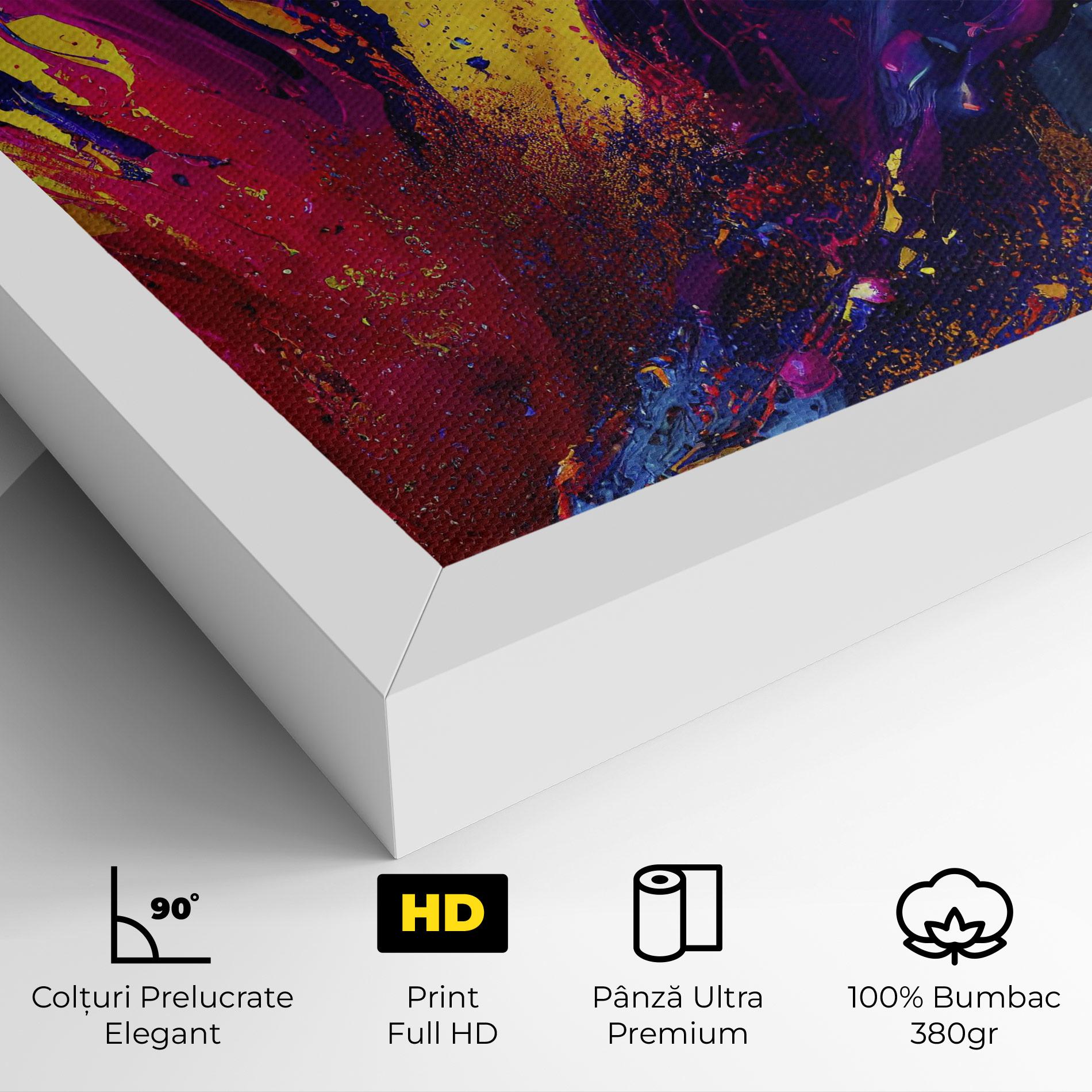 Tablou Canvas Purple And Blue Splash mockup 4