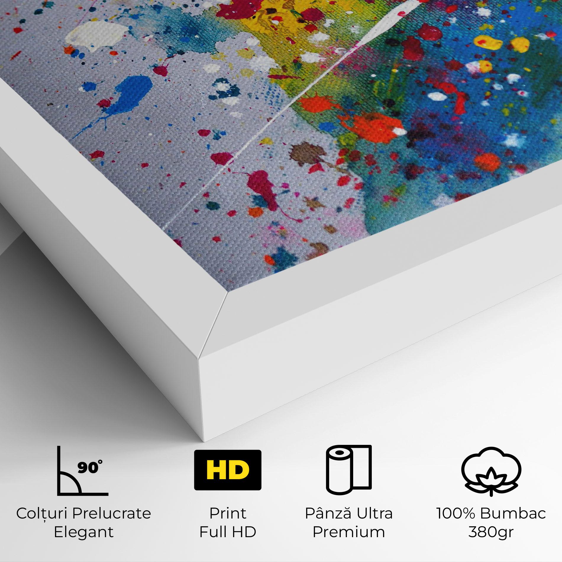 Tablou Canvas Watercolor Drops mockup 4