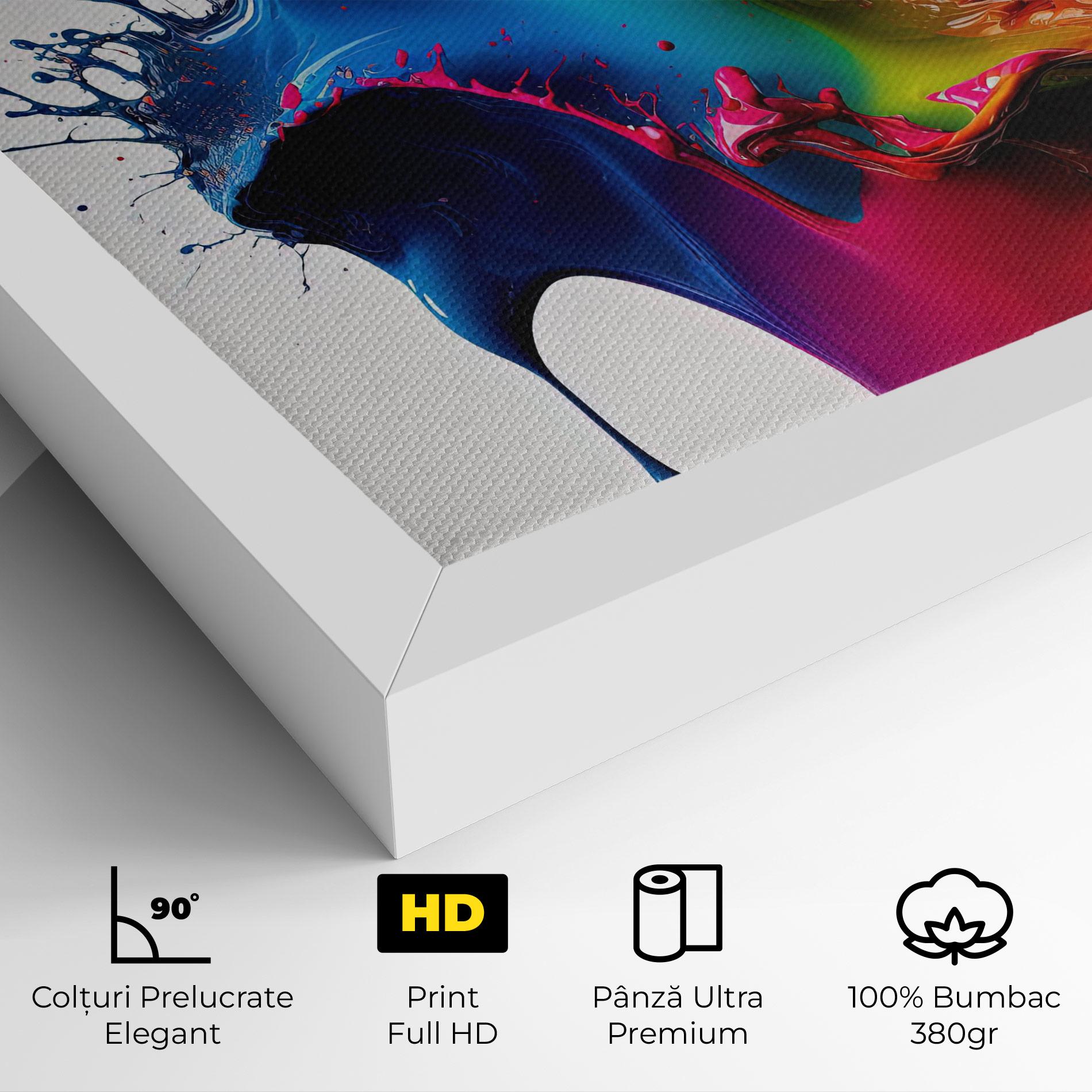 Tablou Canvas Yellow Blue Floating mockup 4
